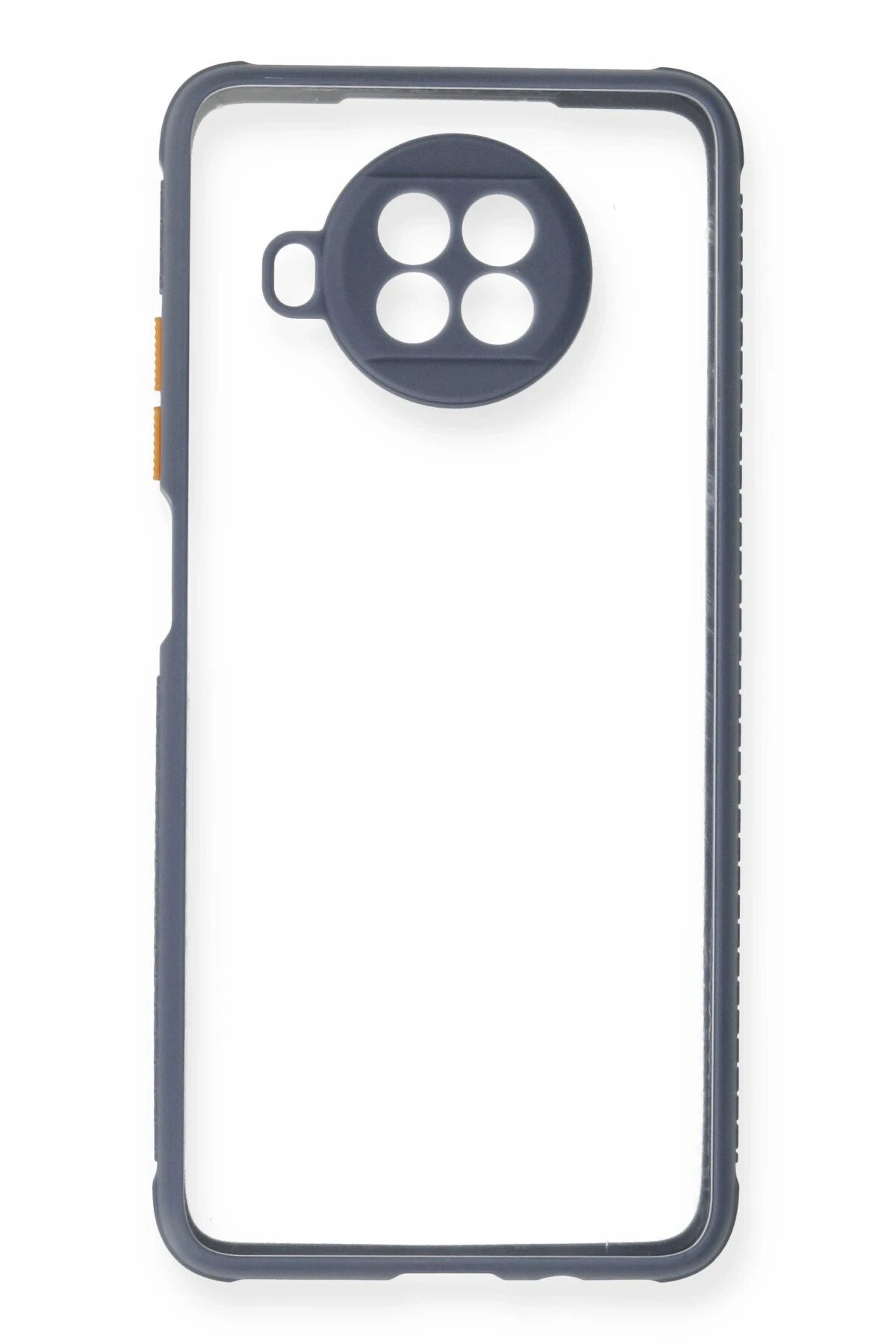 Newface Xiaomi Redmi Note 9 Pro 5G Kılıf Miami Şeffaf Silikon - Gri