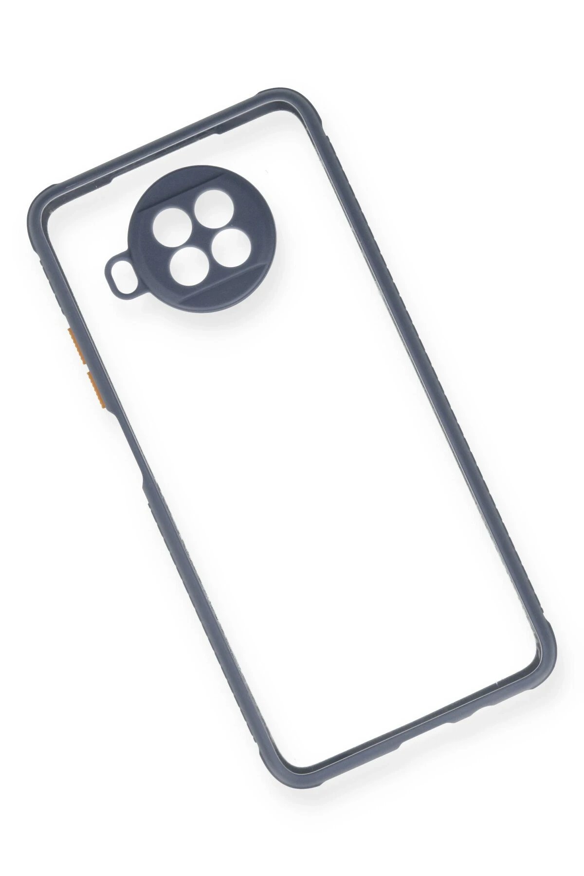 Newface Xiaomi Redmi Note 9 Pro 5G Kılıf Miami Şeffaf Silikon - Gri