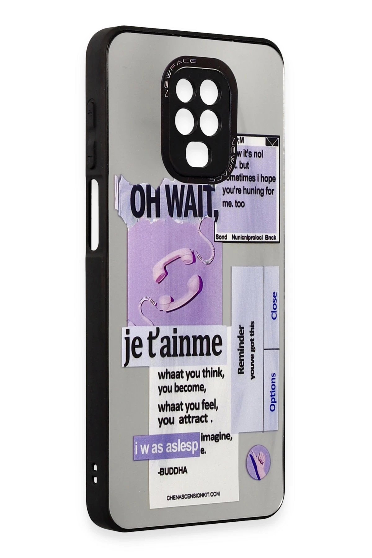 Newface Xiaomi Redmi Note 9 Pro Kılıf Mirror Desenli Kapak - Mirror - 4