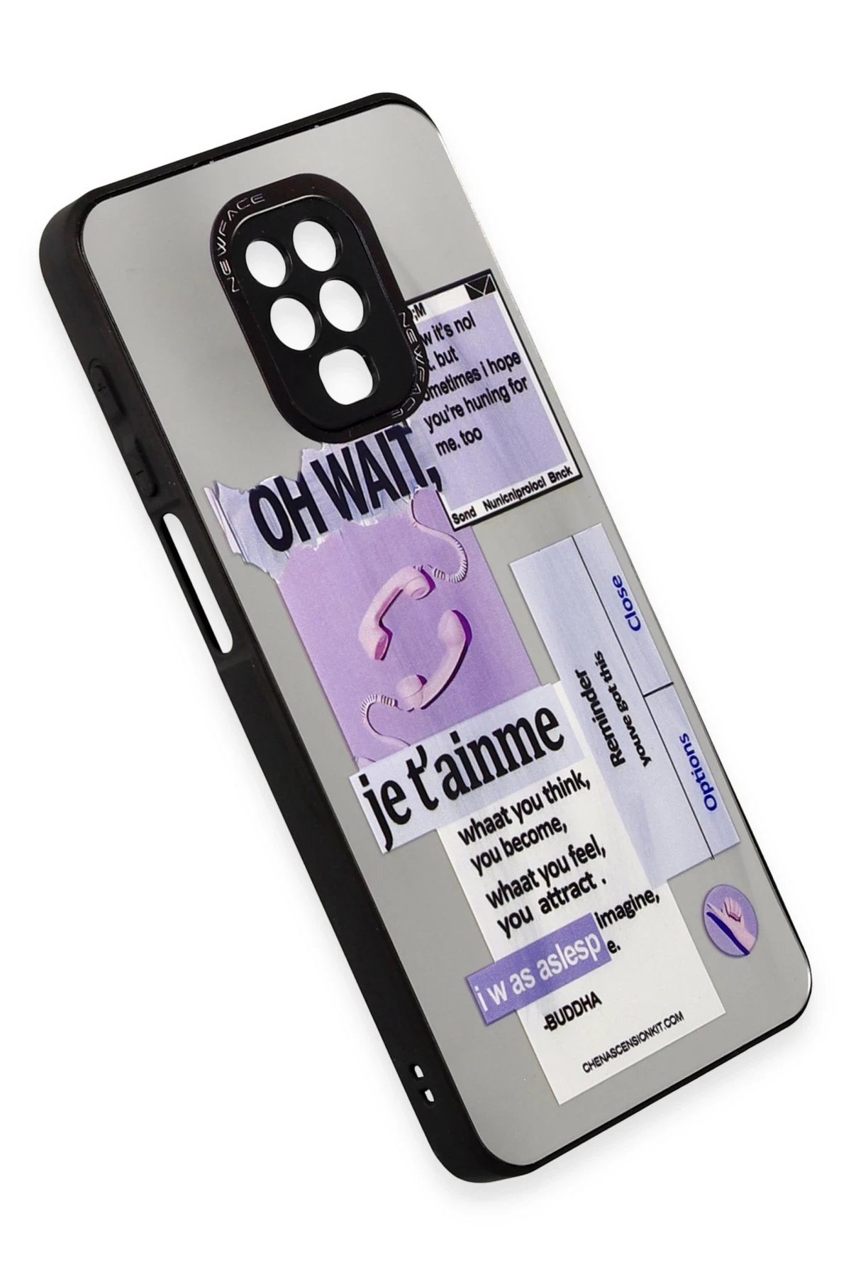 Newface Xiaomi Redmi Note 9 Pro Kılıf Mirror Desenli Kapak - Mirror - 4