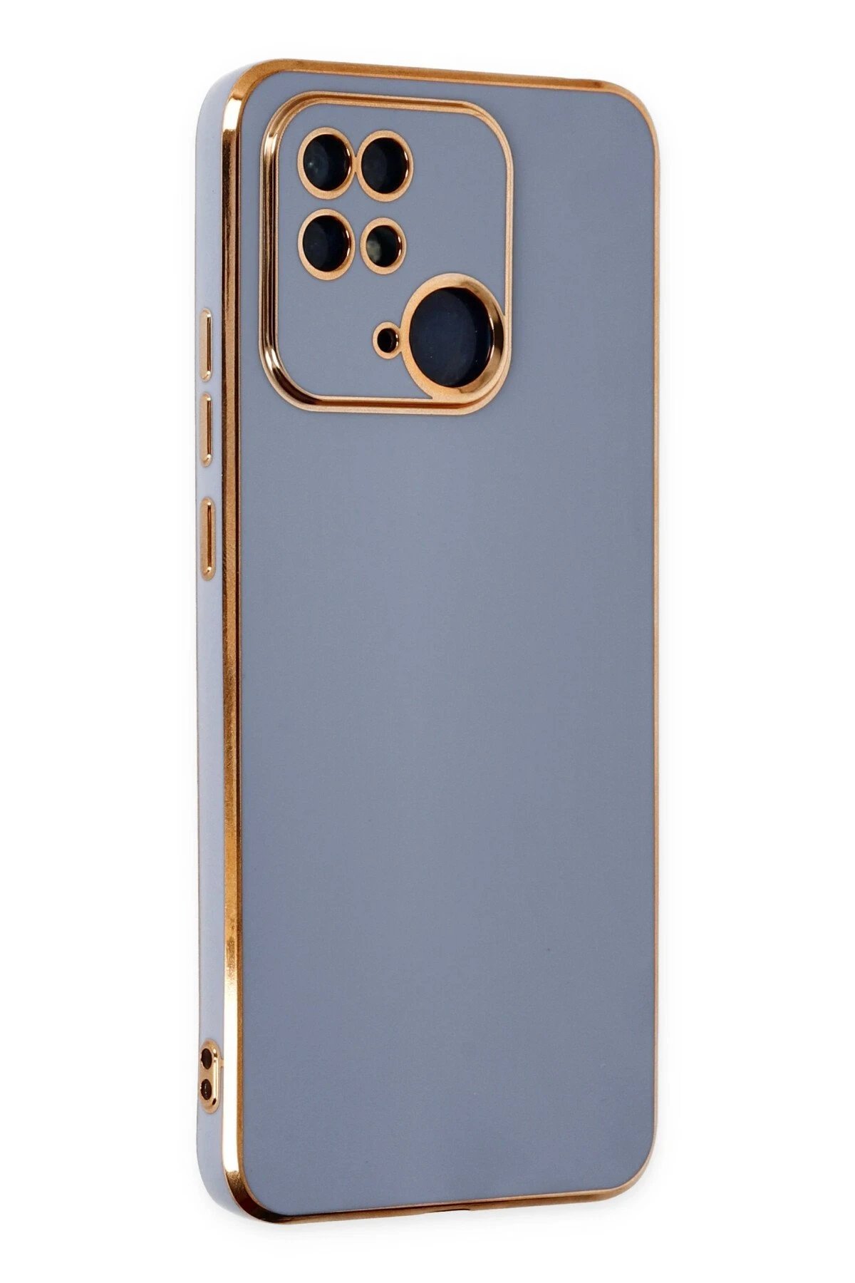 Newface Xiaomi Redmi 10C Kılıf Volet Silikon - Mavi