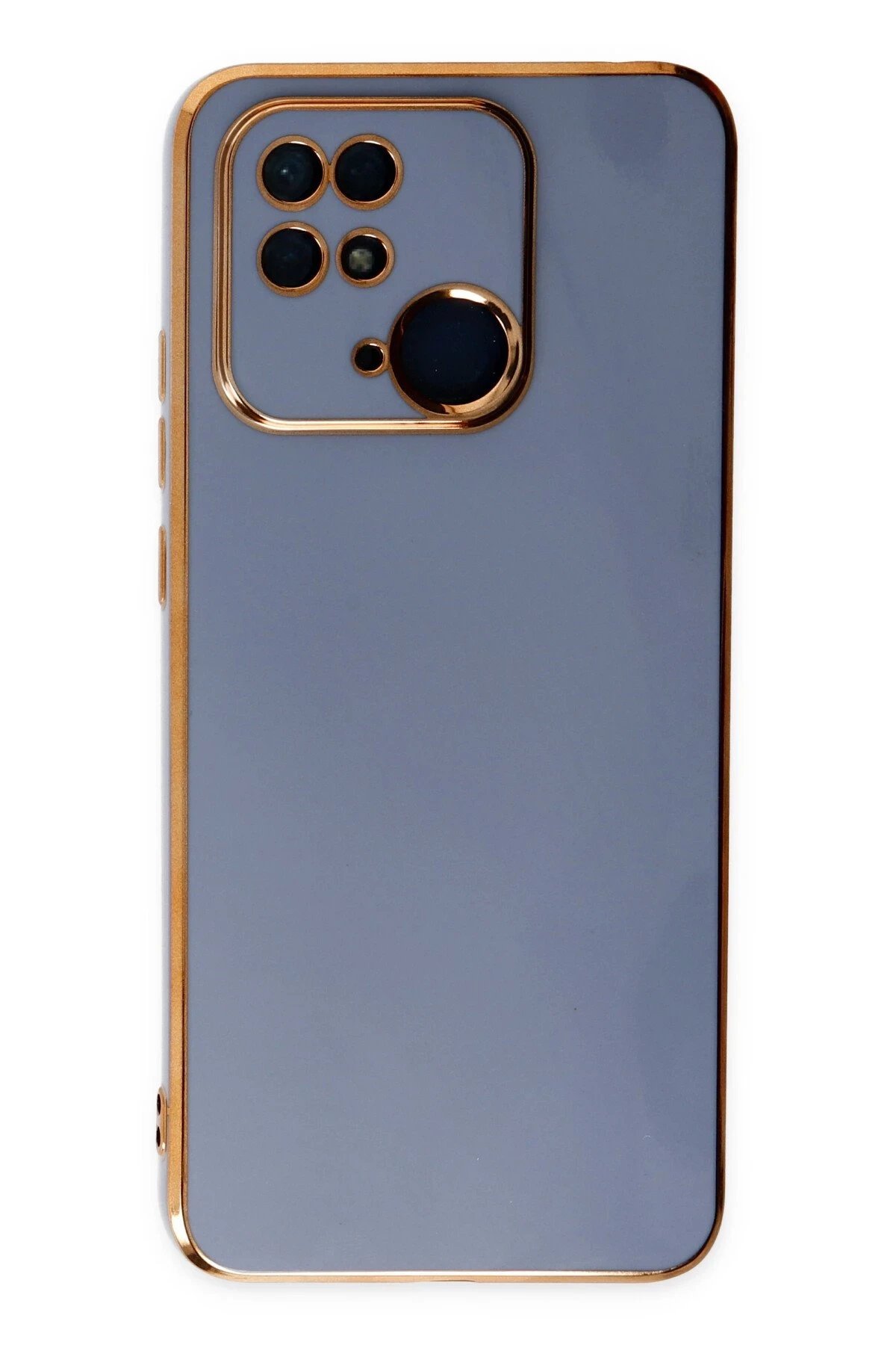 Newface Xiaomi Redmi 10C Kılıf Volet Silikon - Mavi