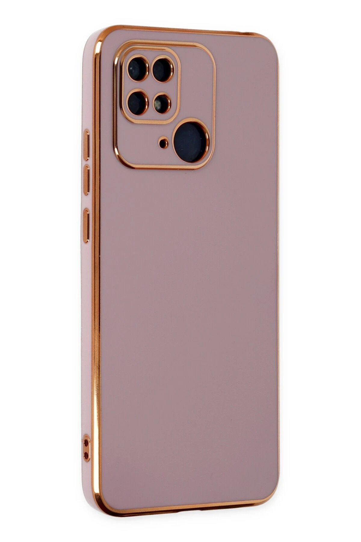 Newface Xiaomi Redmi 10C Kılıf Volet Silikon - Mor