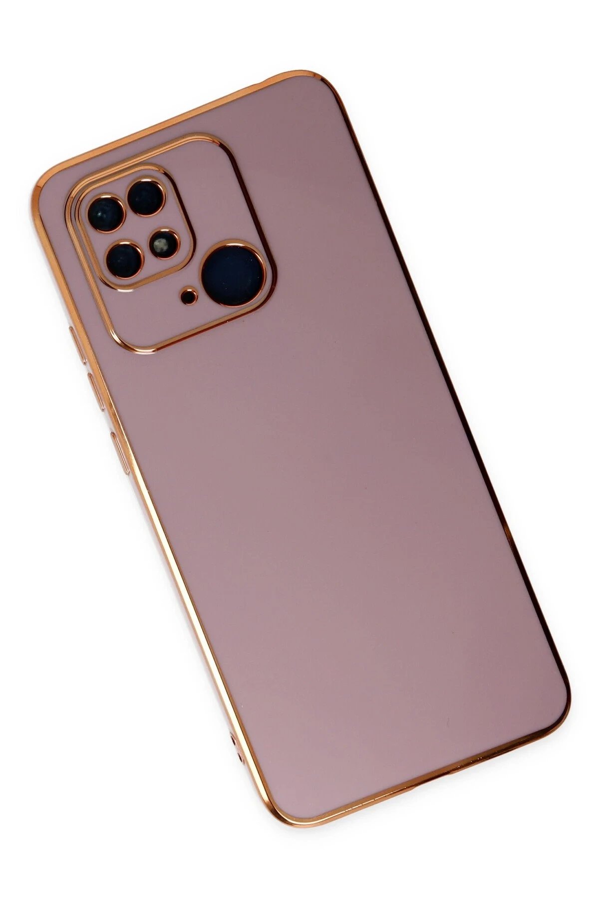 Newface Xiaomi Redmi 10C Kılıf Volet Silikon - Mor