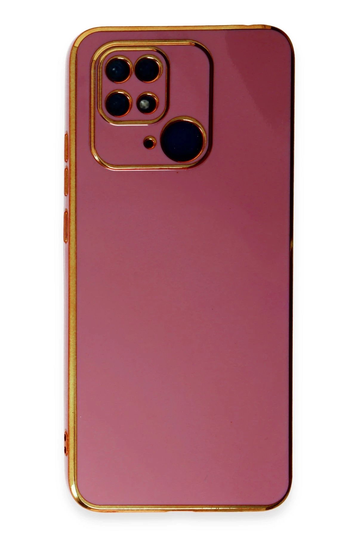 Newface Xiaomi Redmi 10C Kılıf Volet Silikon - Kırmızı