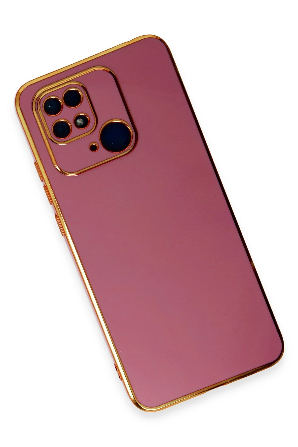 Newface Xiaomi Redmi 10C Kılıf Volet Silikon - Kırmızı