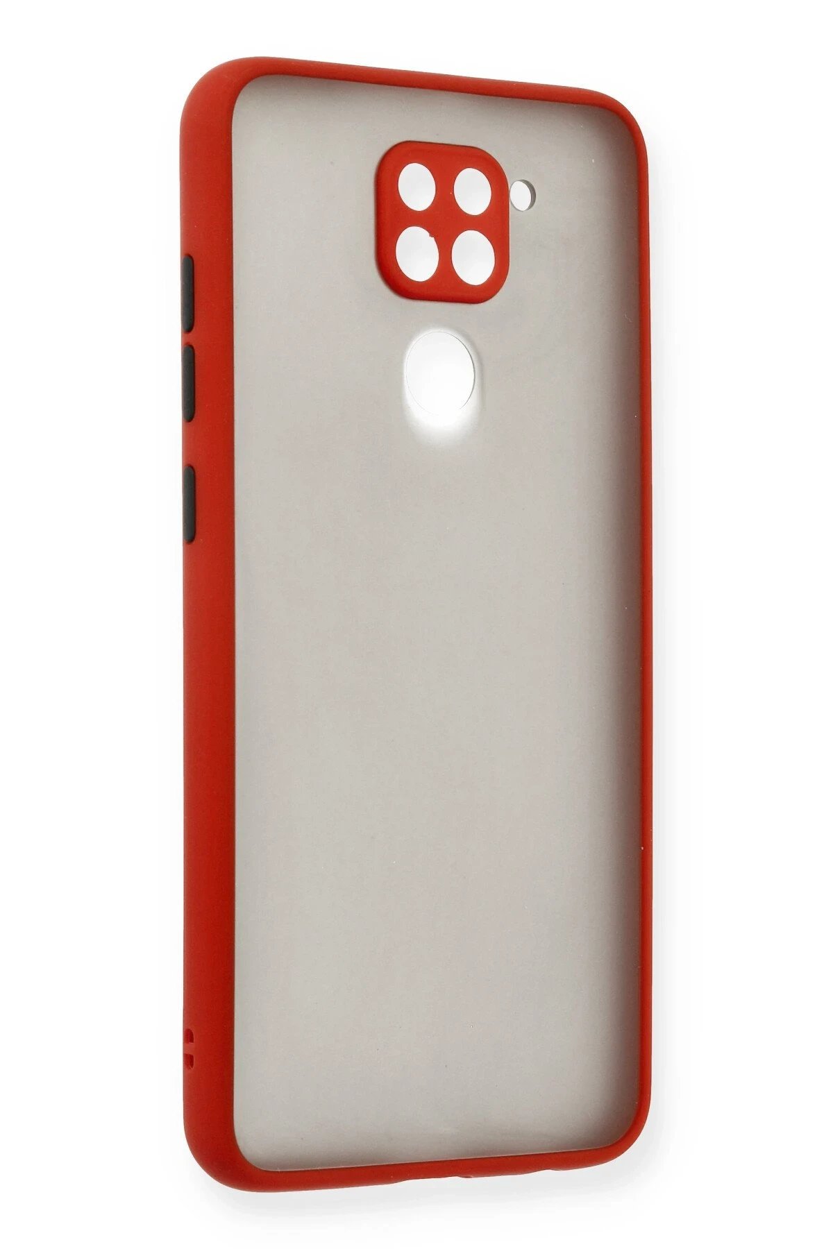 Newface Xiaomi Redmi Note 9 Kılıf Montreal Silikon Kapak - Kırmızı