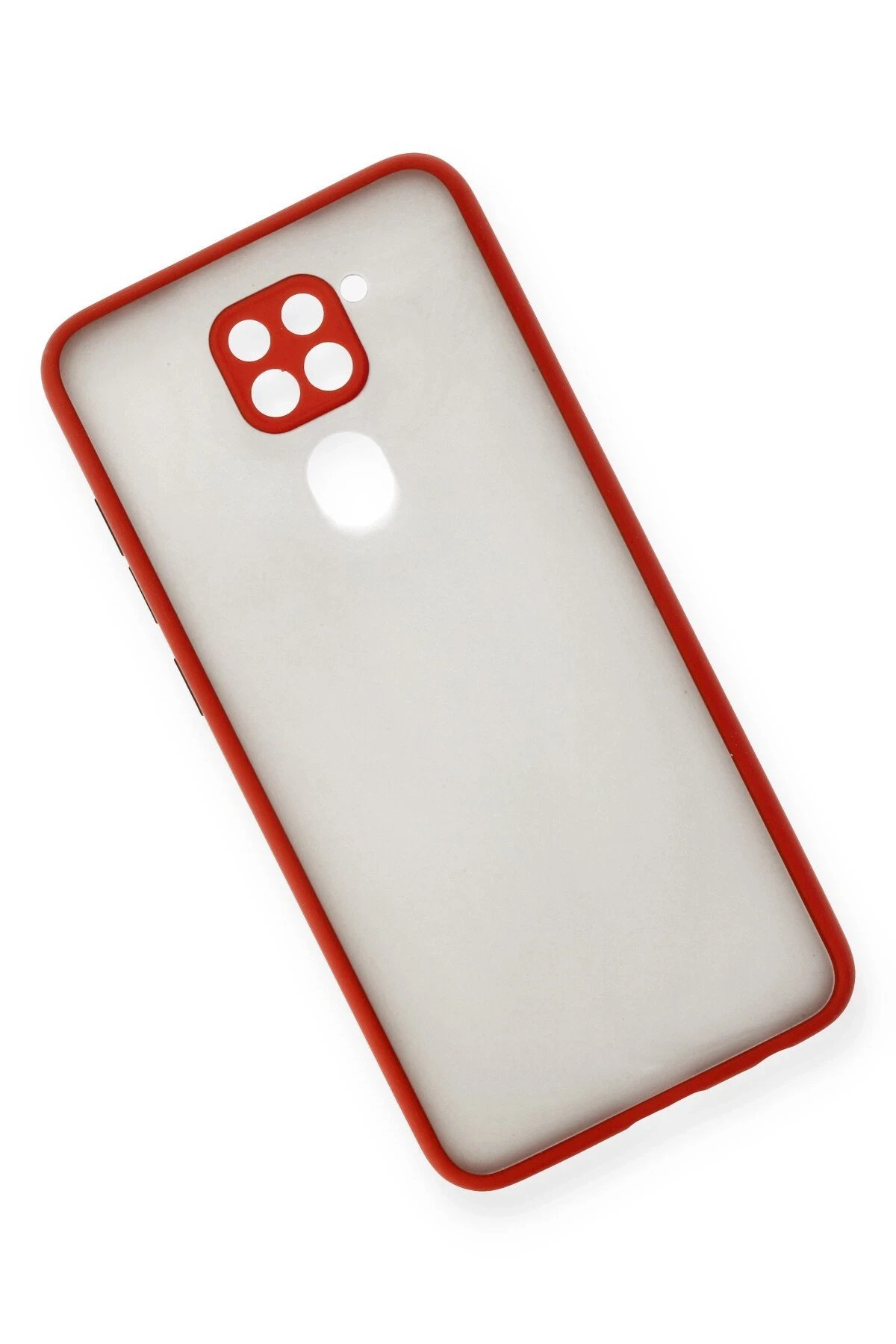 Newface Xiaomi Redmi Note 9 Kılıf Montreal Silikon Kapak - Kırmızı