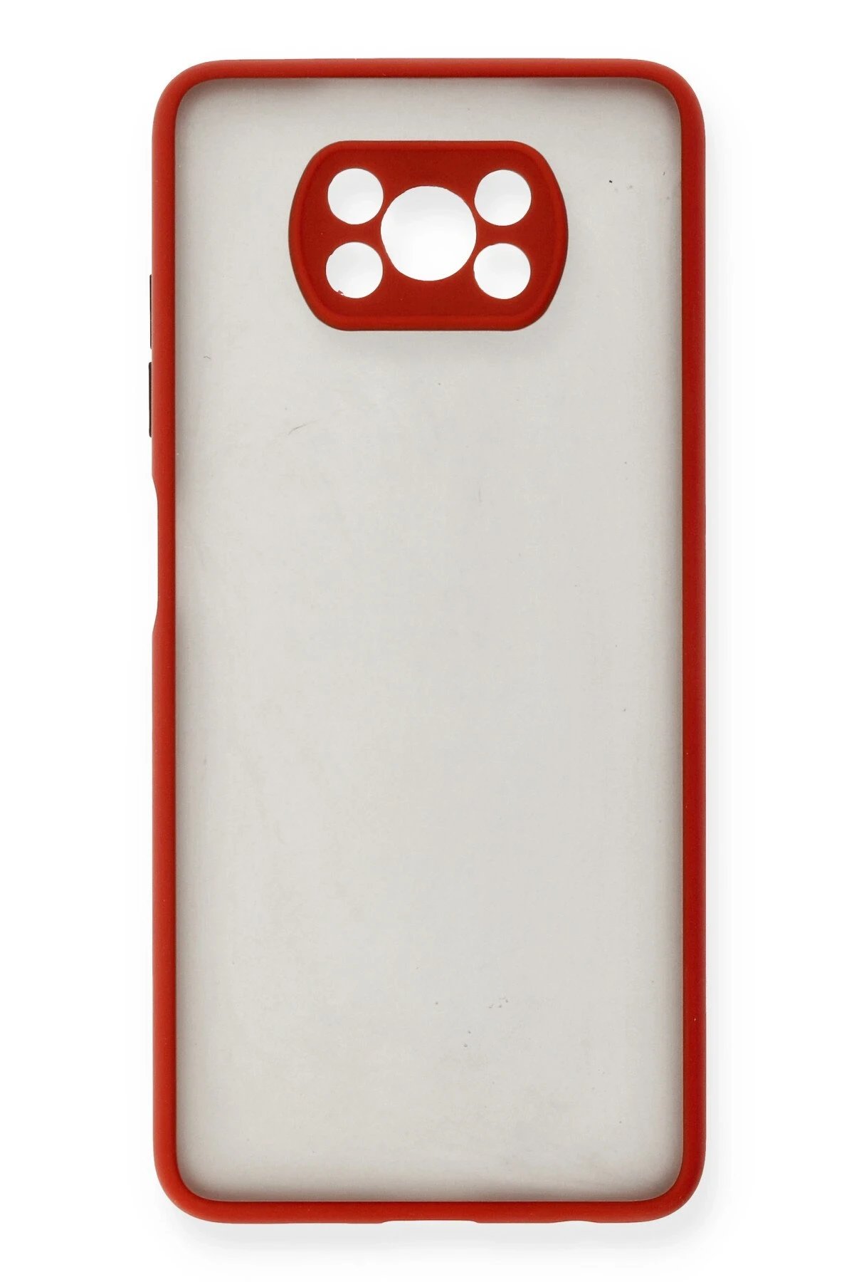 Newface Xiaomi Pocophone X3 Kılıf Montreal Silikon Kapak - Kırmızı