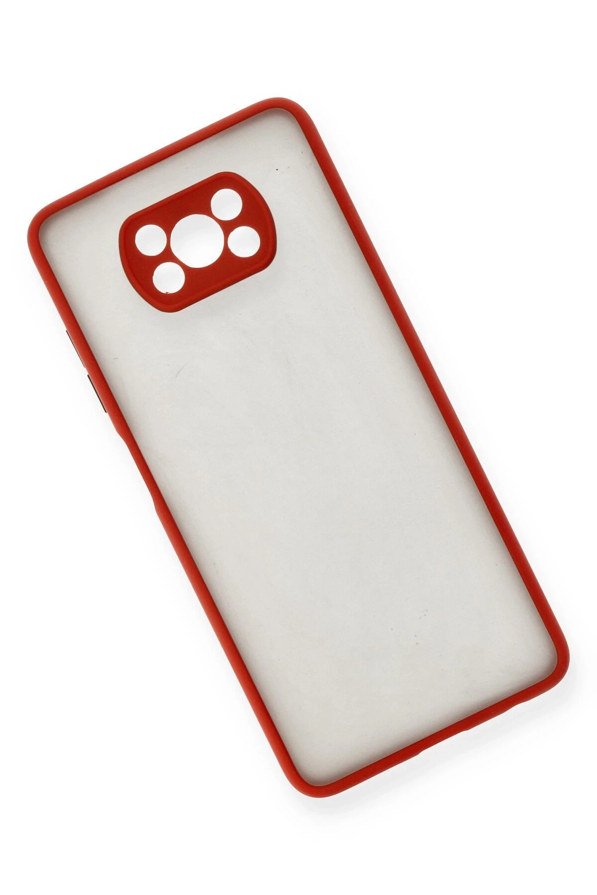 Newface Xiaomi Pocophone X3 Kılıf Montreal Silikon Kapak - Kırmızı