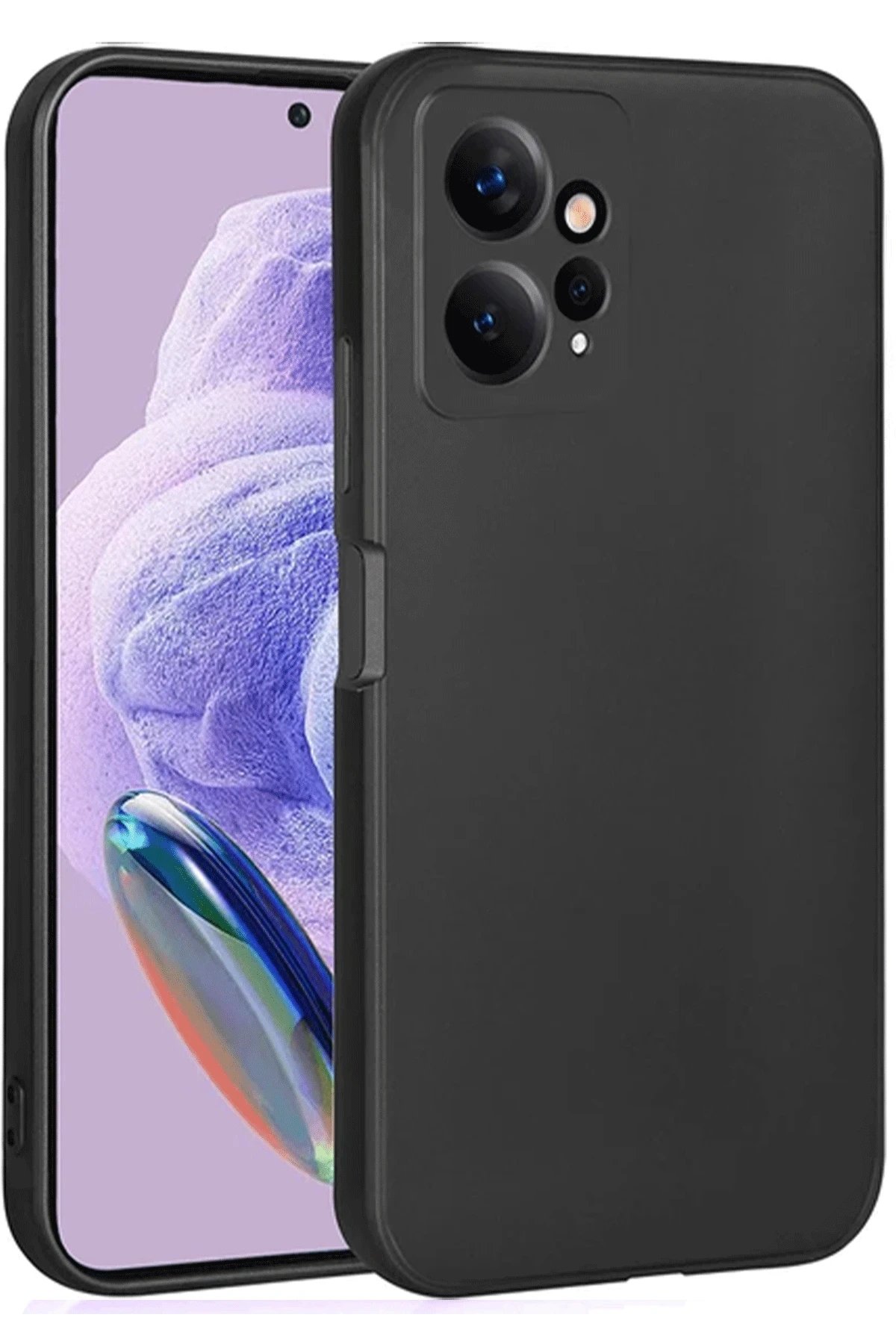 Newface Xiaomi Redmi Note 12 4G Kılıf First Silikon - Siyah