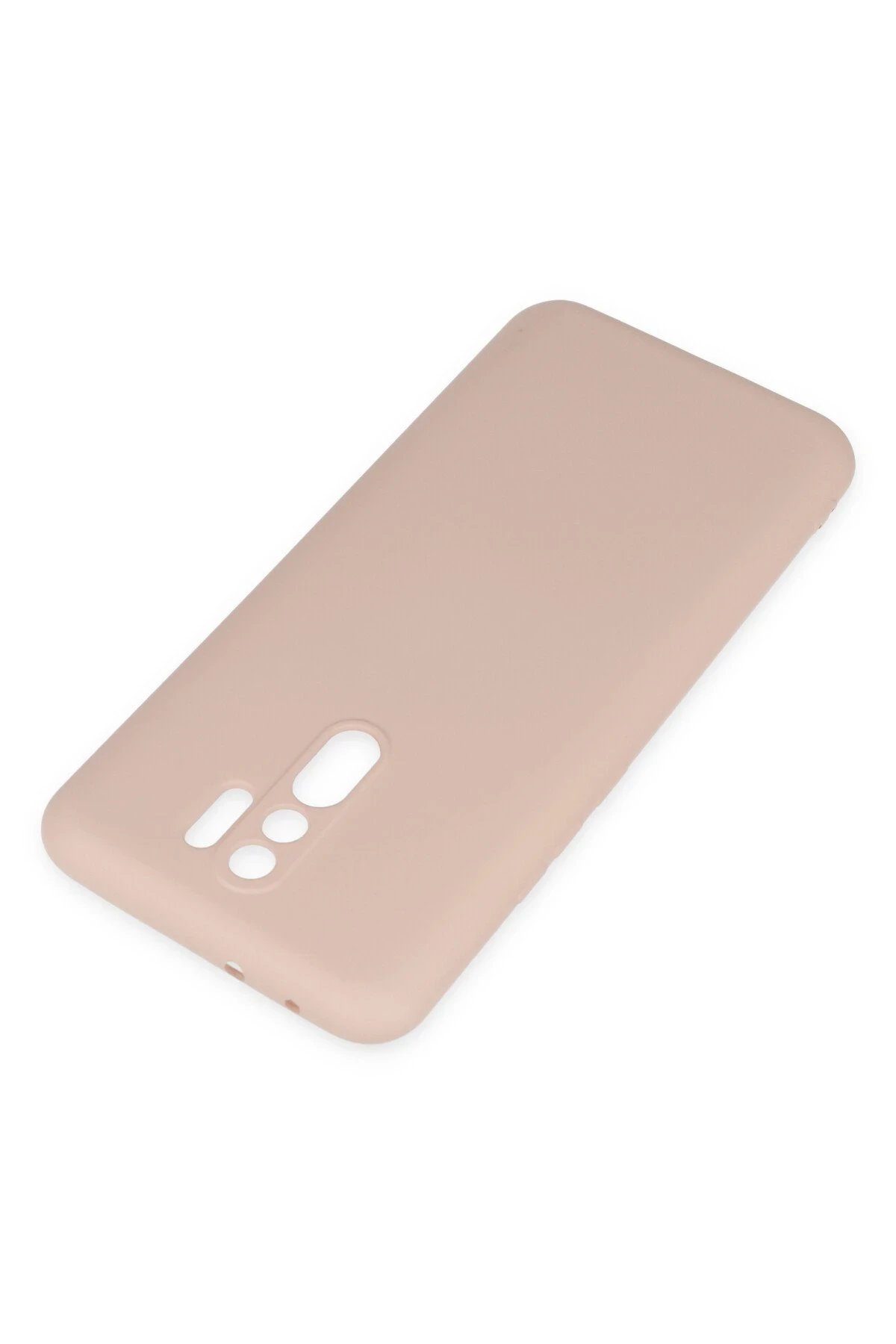 Newface Xiaomi Redmi 9 Kılıf Nano içi Kadife Silikon - Pudra