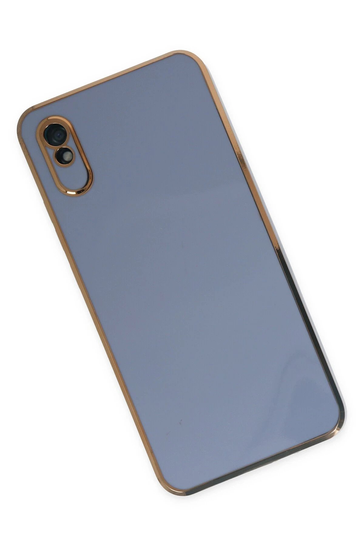 Newface Xiaomi Redmi 9A Kılıf Volet Silikon - Mavi