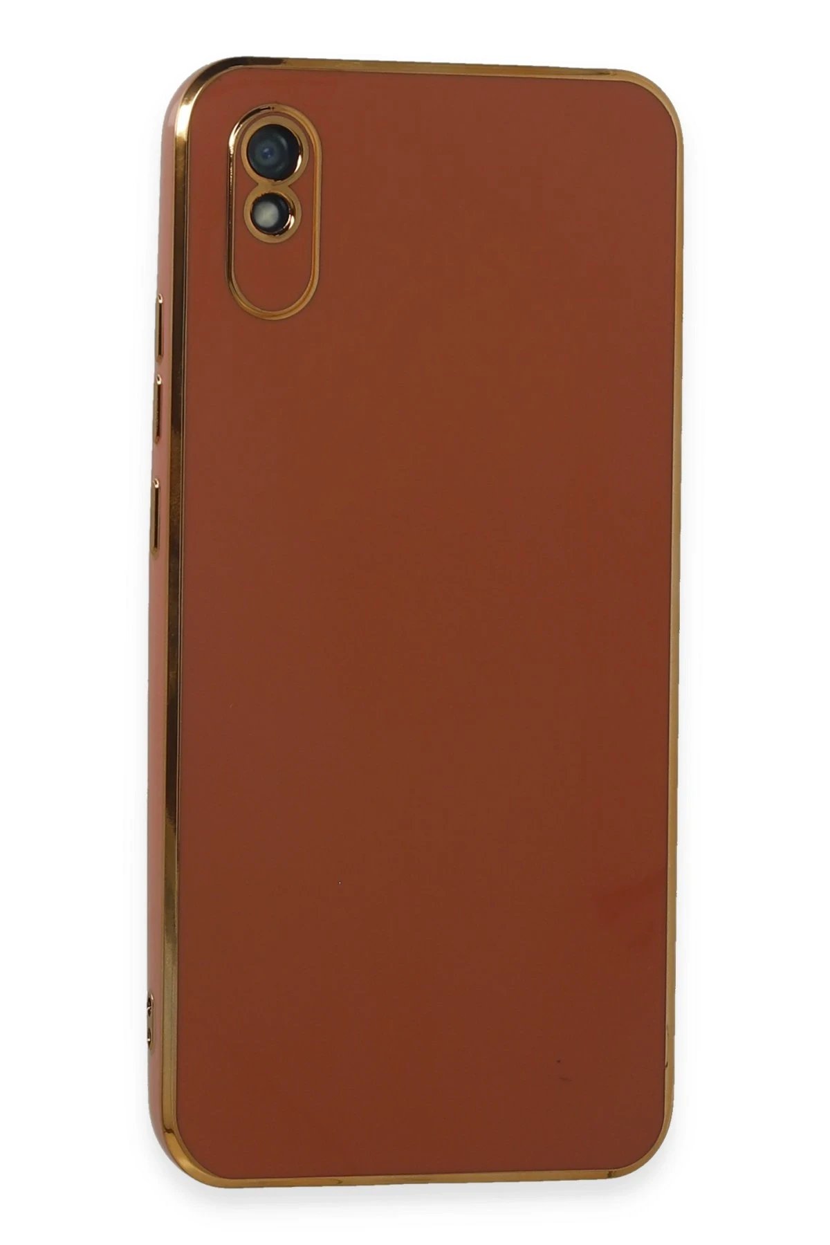 Newface Xiaomi Redmi 9A Kılıf Volet Silikon - Kırmızı