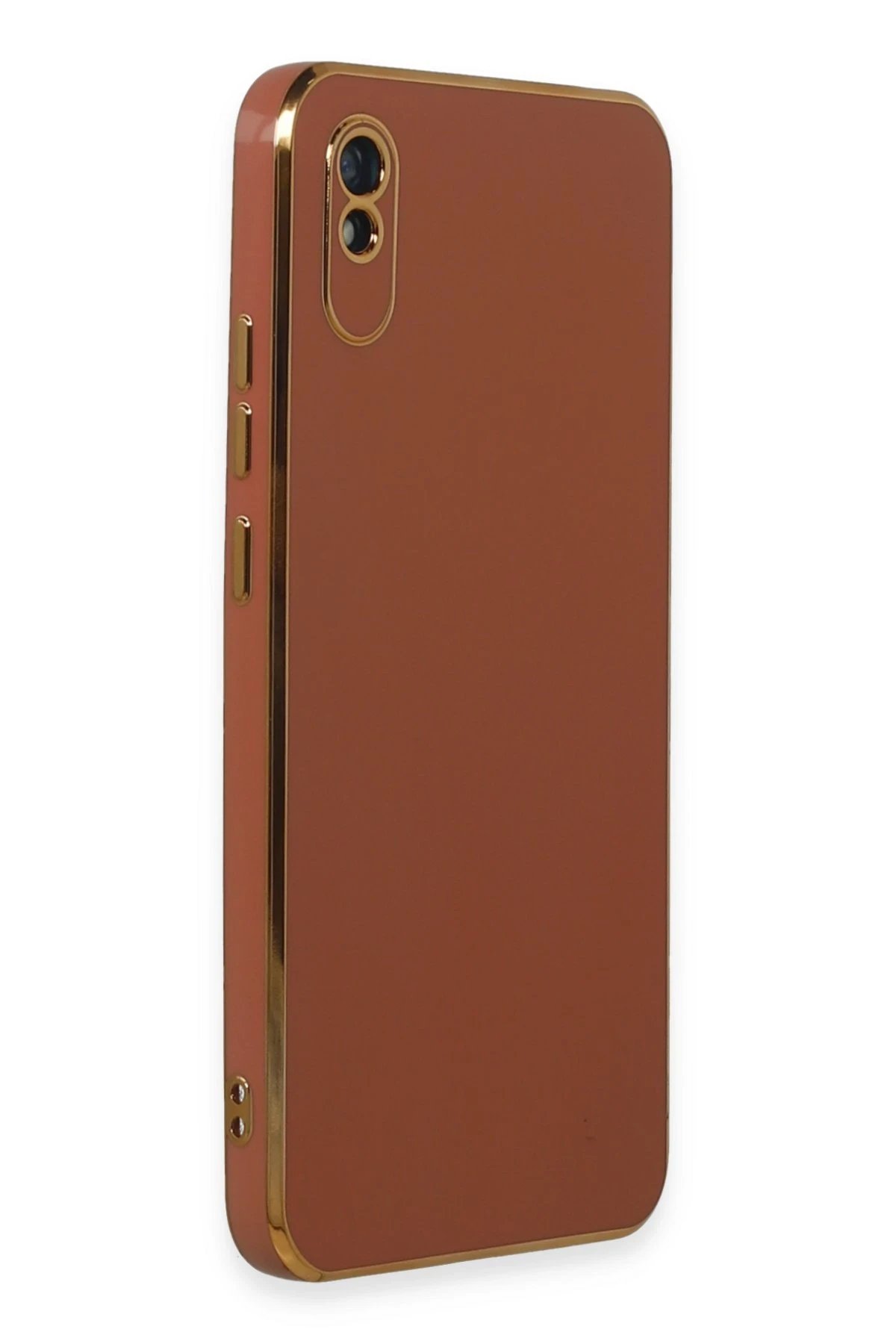 Newface Xiaomi Redmi 9A Kılıf Volet Silikon - Kırmızı