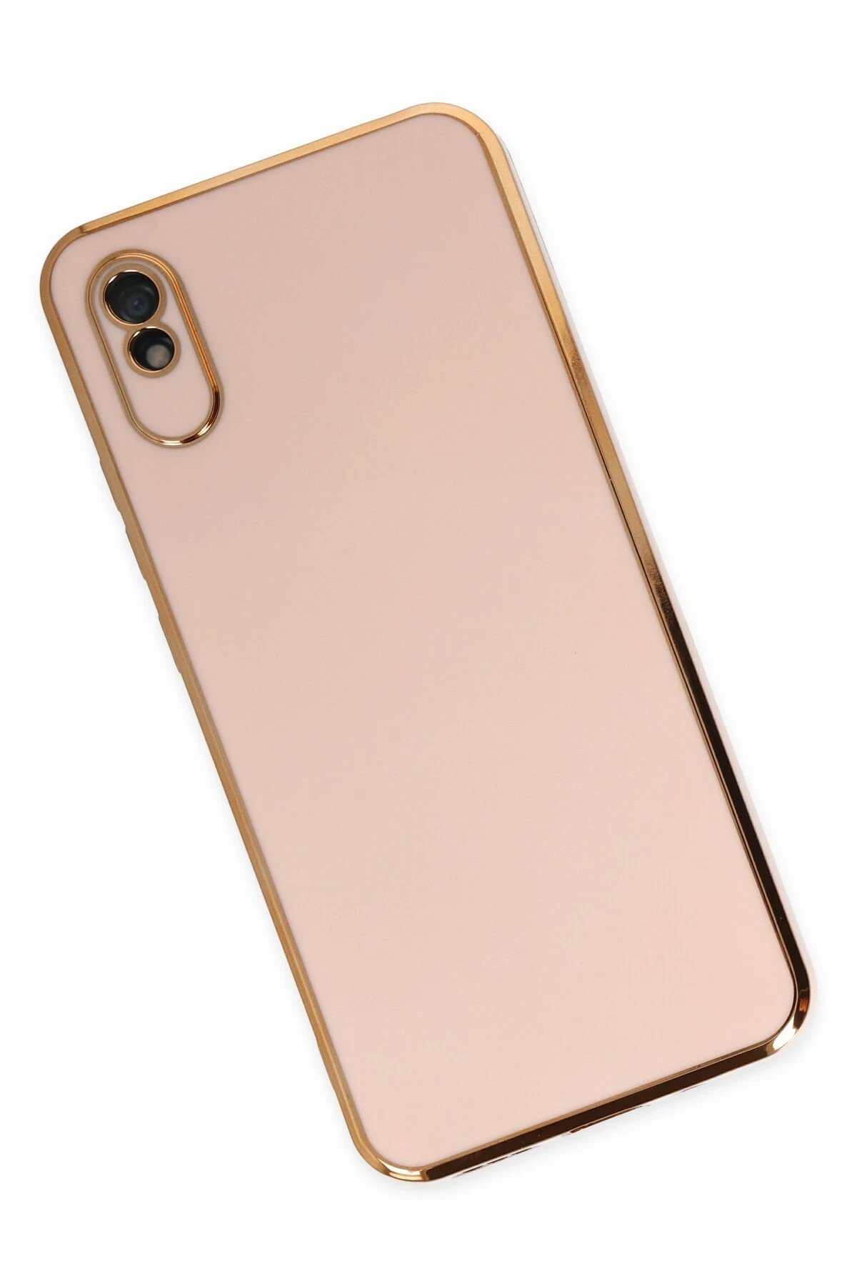 Newface Xiaomi Redmi 9A Kılıf Volet Silikon - Pembe