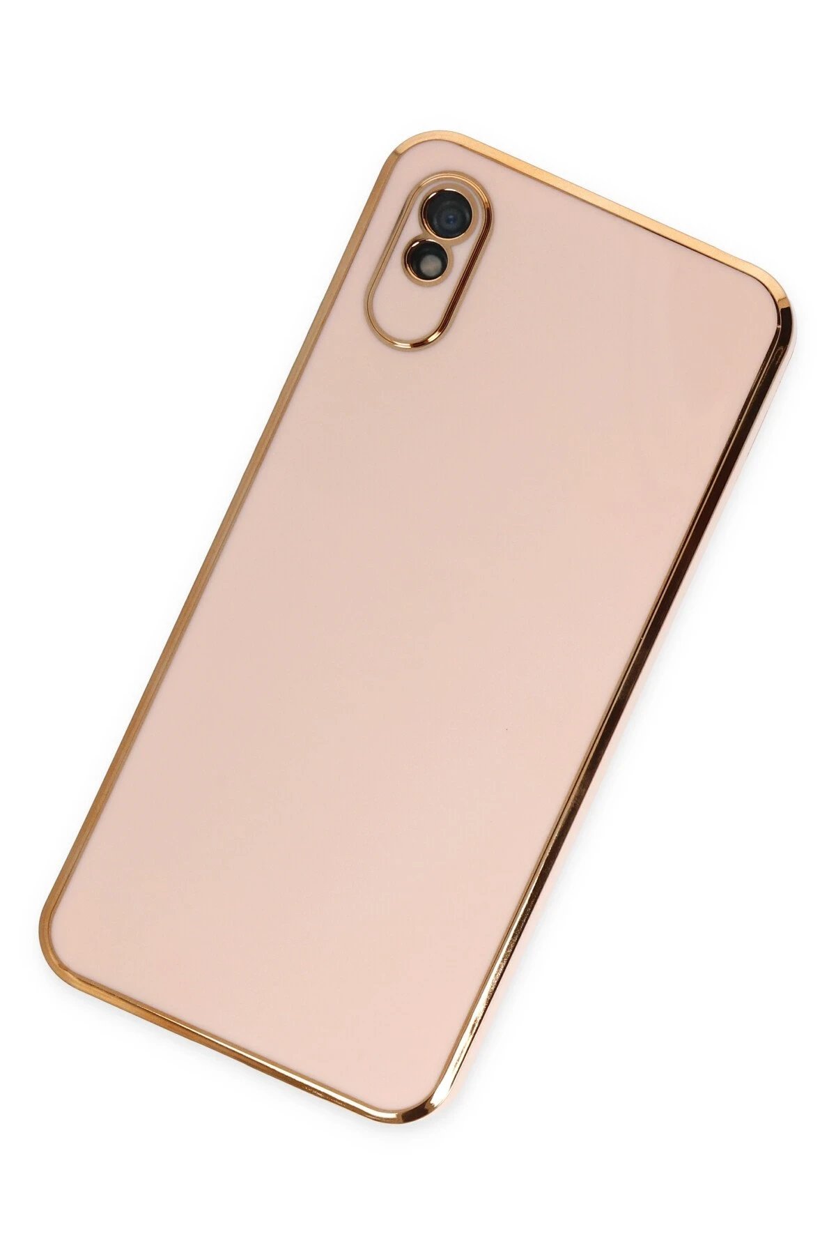 Newface Xiaomi Redmi 9A Kılıf Volet Silikon - Pembe