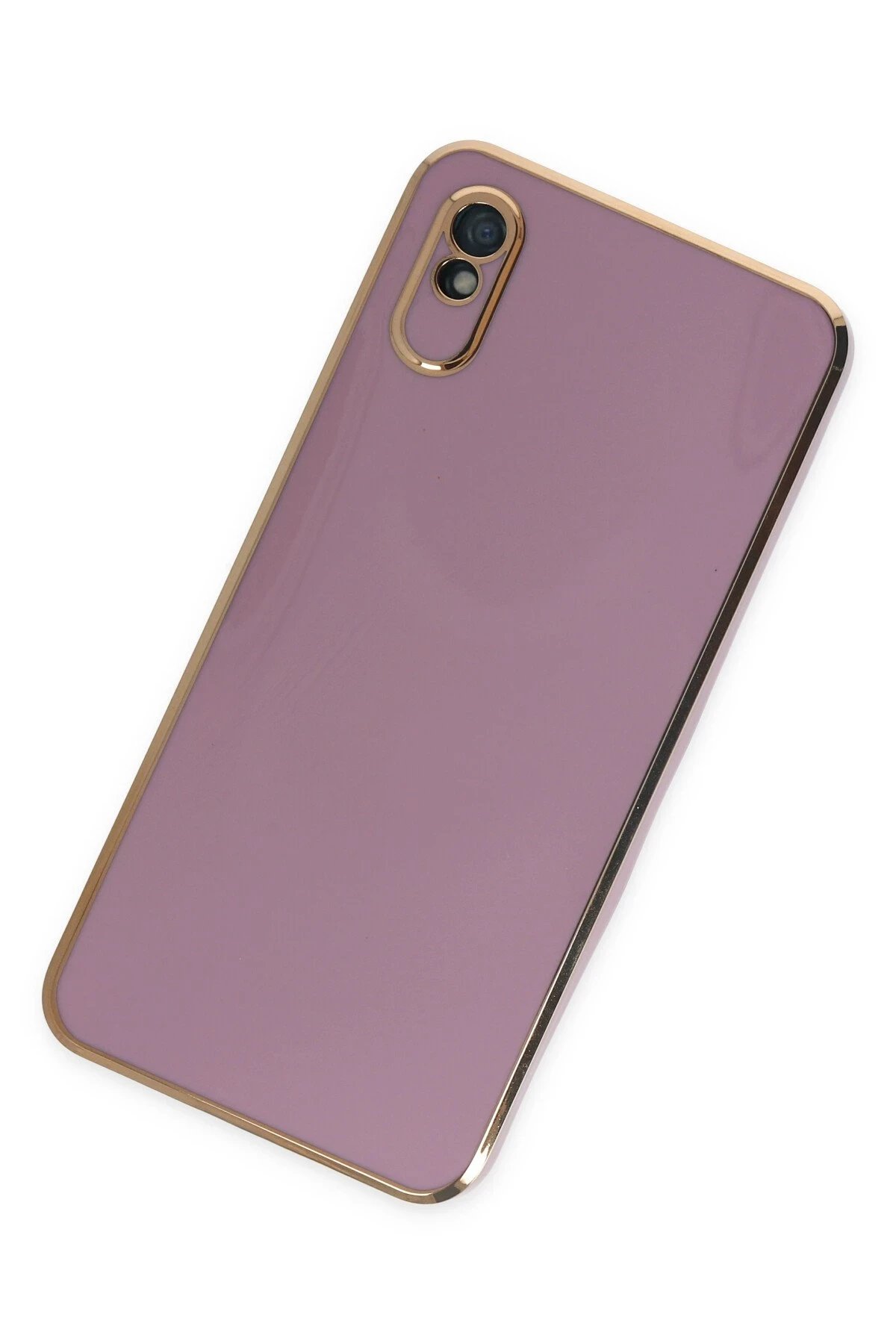 Newface Xiaomi Redmi 9A Kılıf Volet Silikon - Mor