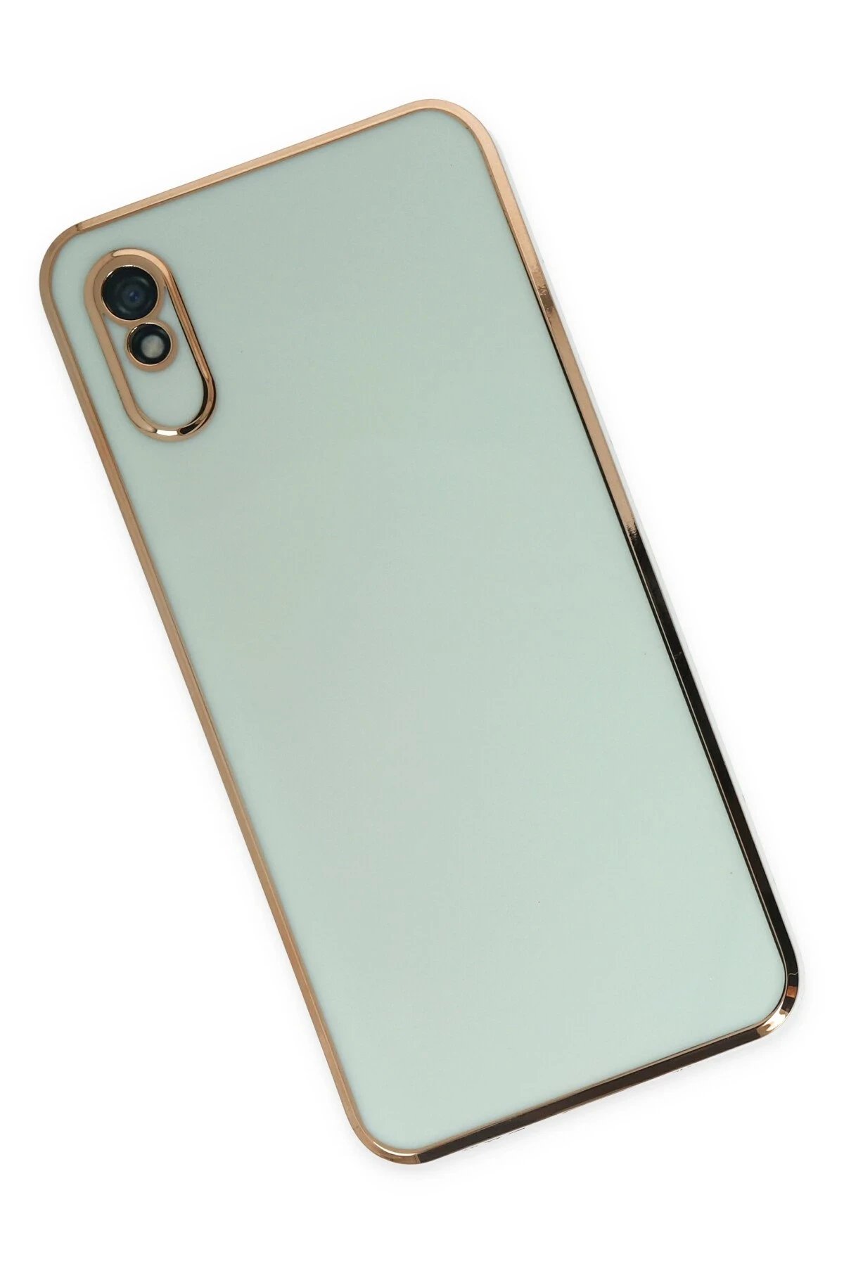 Newface Xiaomi Redmi 9A Kılıf Volet Silikon - Açık Yeşil