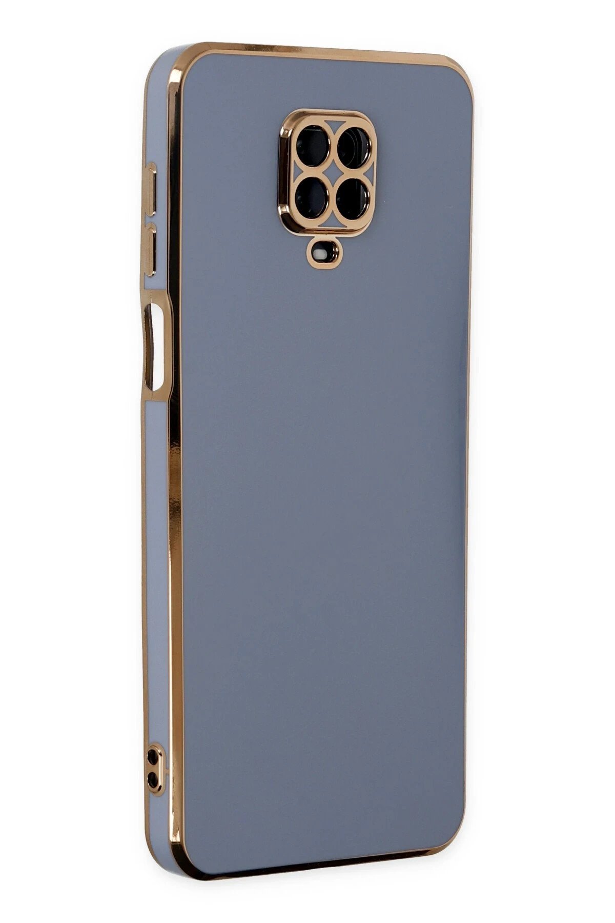 Newface Xiaomi Redmi Note 9 Pro Kılıf Volet Silikon - Mavi