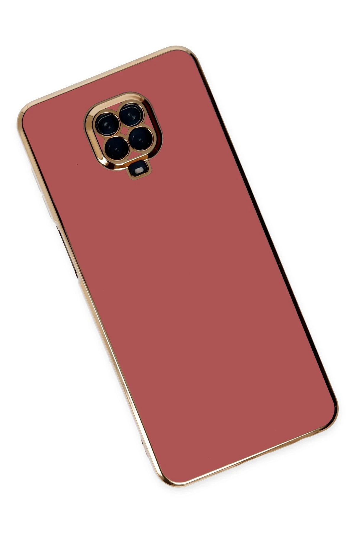 Newface Xiaomi Redmi Note 9 Pro Kılıf Volet Silikon - Kırmızı