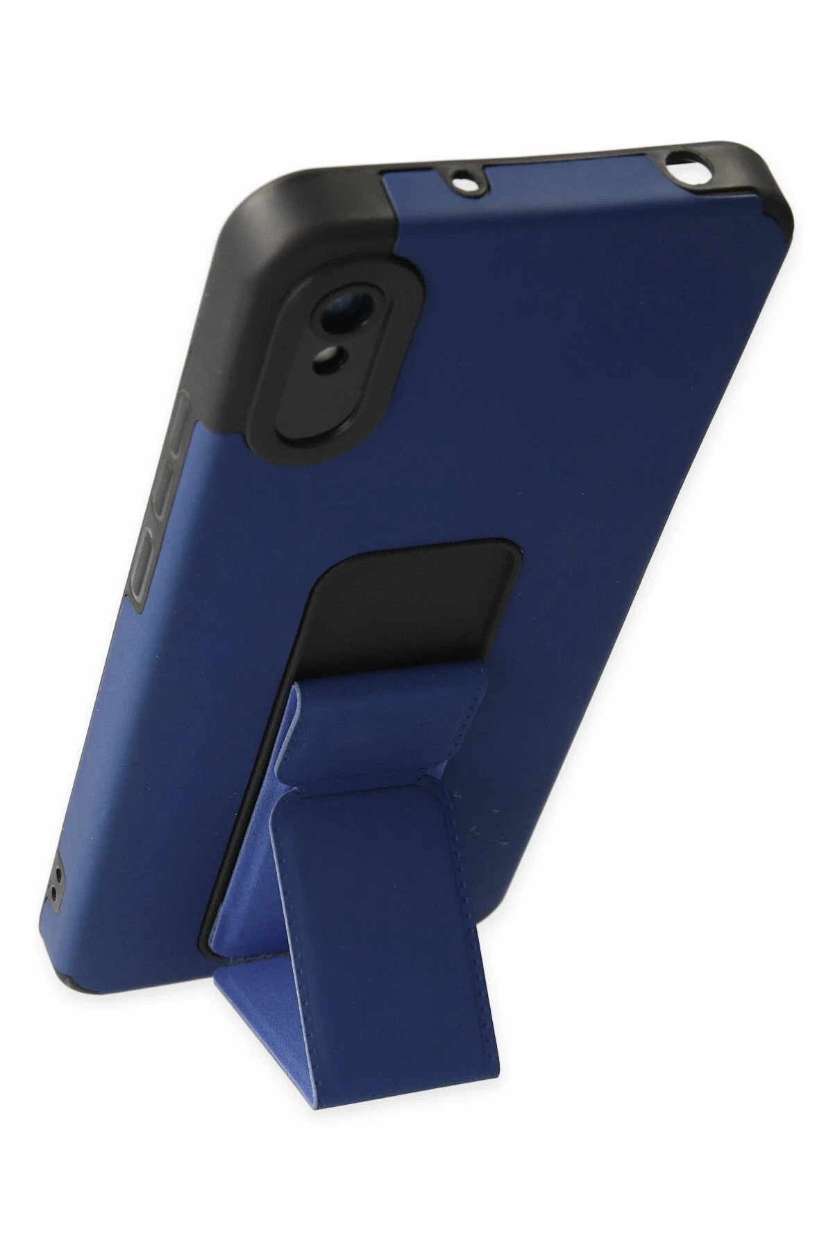 Newface Xiaomi Redmi 9A Kılıf Mega Standlı Silikon - Mavi