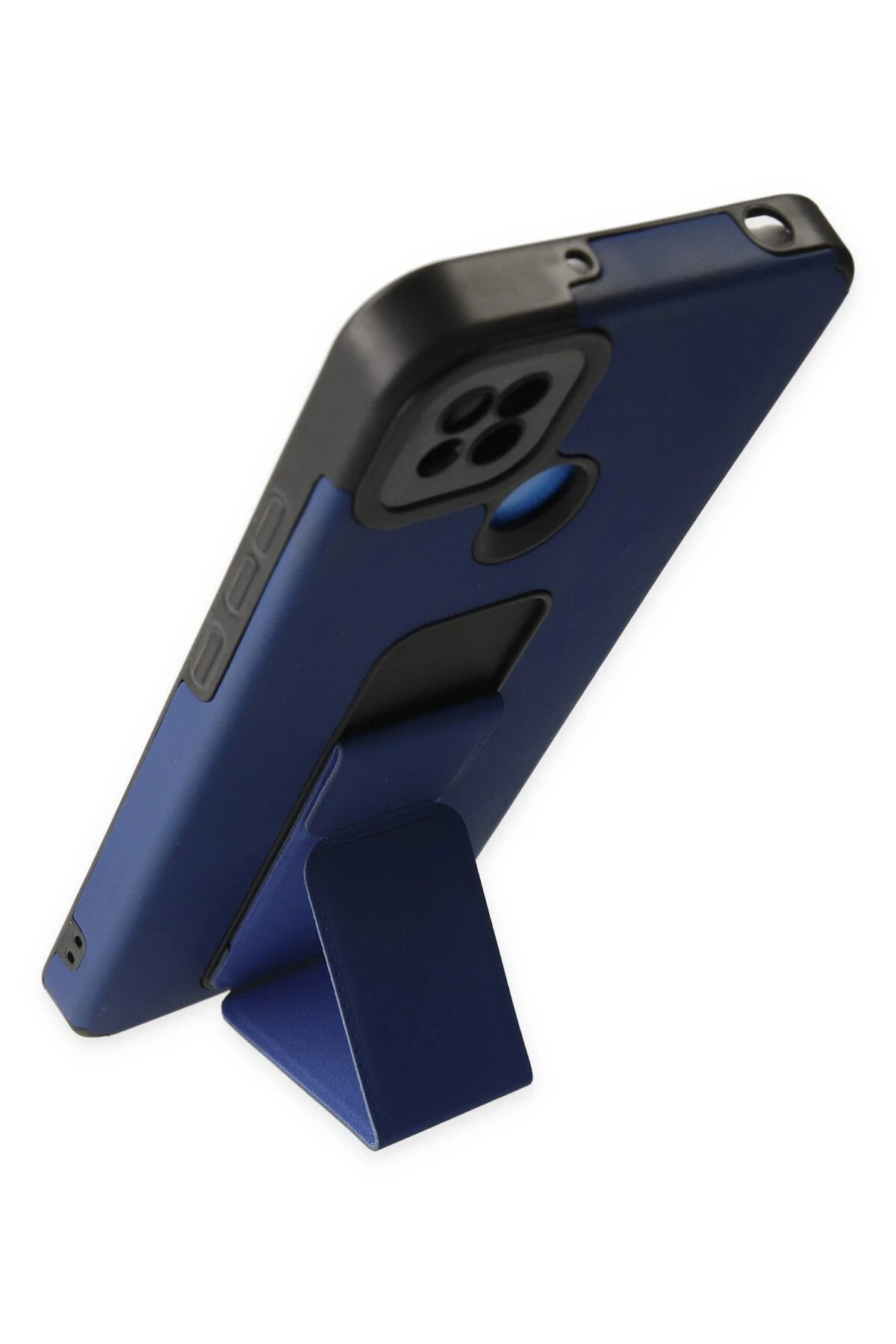 Newface Xiaomi Redmi 9C Kılıf Mega Standlı Silikon - Mavi