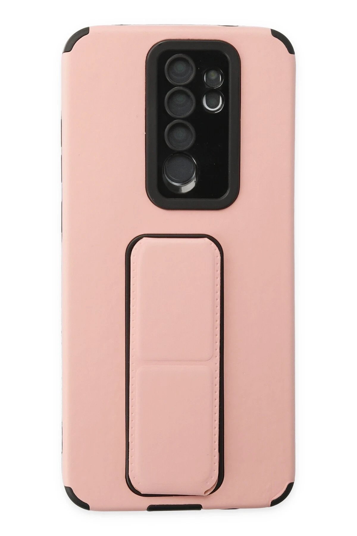 Newface Xiaomi Redmi Note 8 Pro Kılıf Mega Standlı Silikon - Pudra