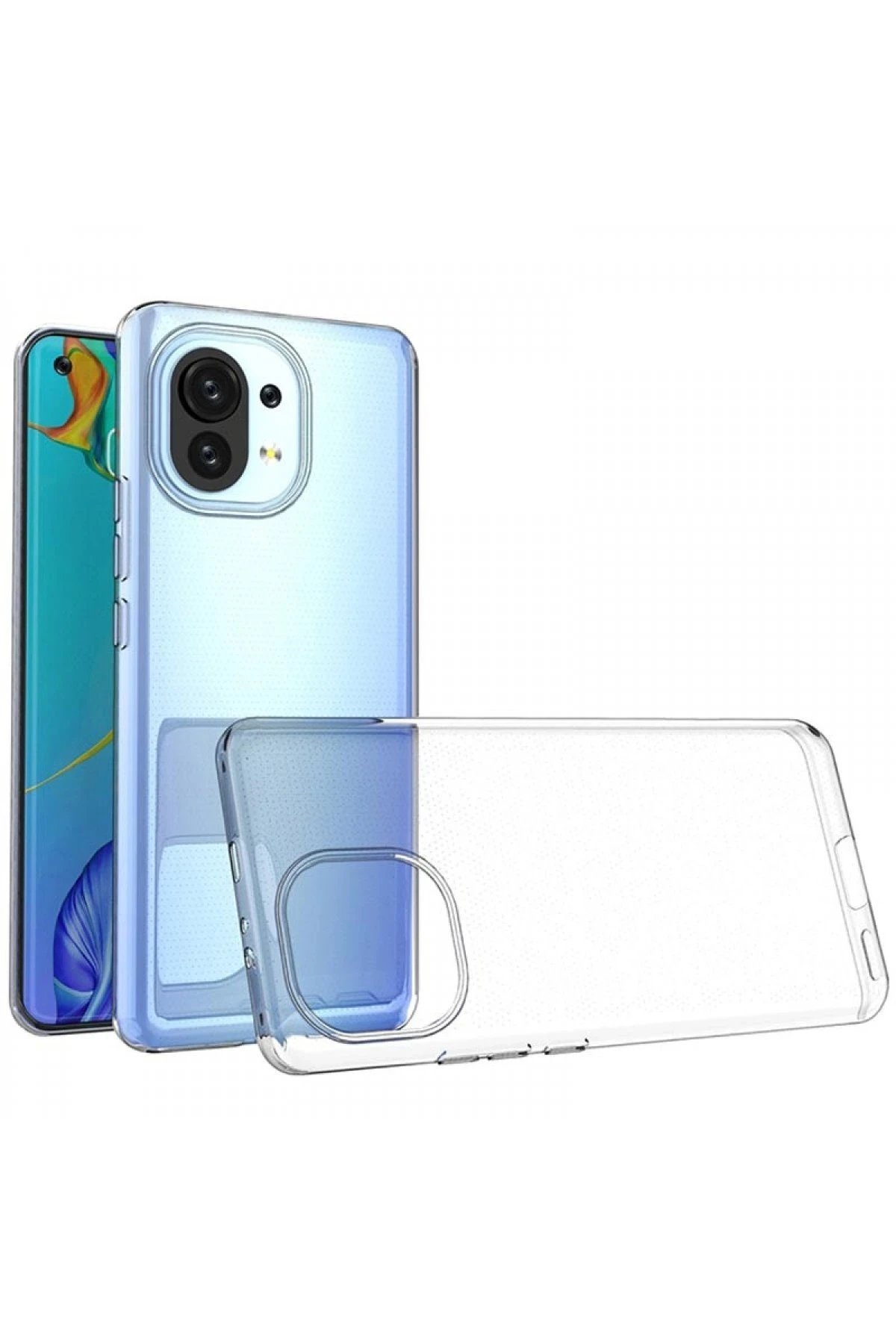 Newface Xiaomi Mi 11 Kılıf Lüx Şeffaf Silikon