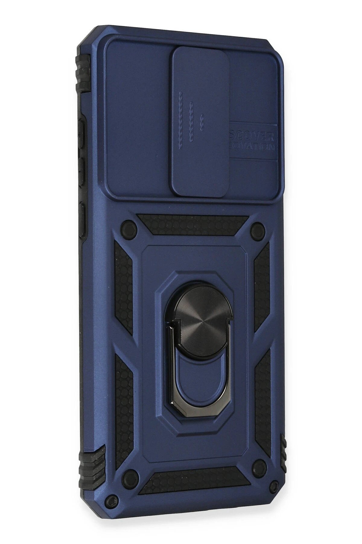 Newface Xiaomi Redmi Note 8 Pro Kılıf Pars Lens Yüzüklü Silikon - Lacivert