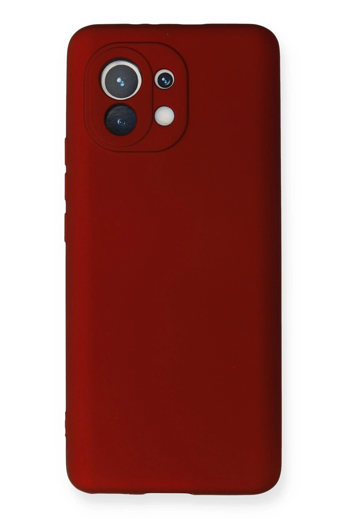 Newface Xiaomi Mi 11 Kılıf First Silikon - Bordo