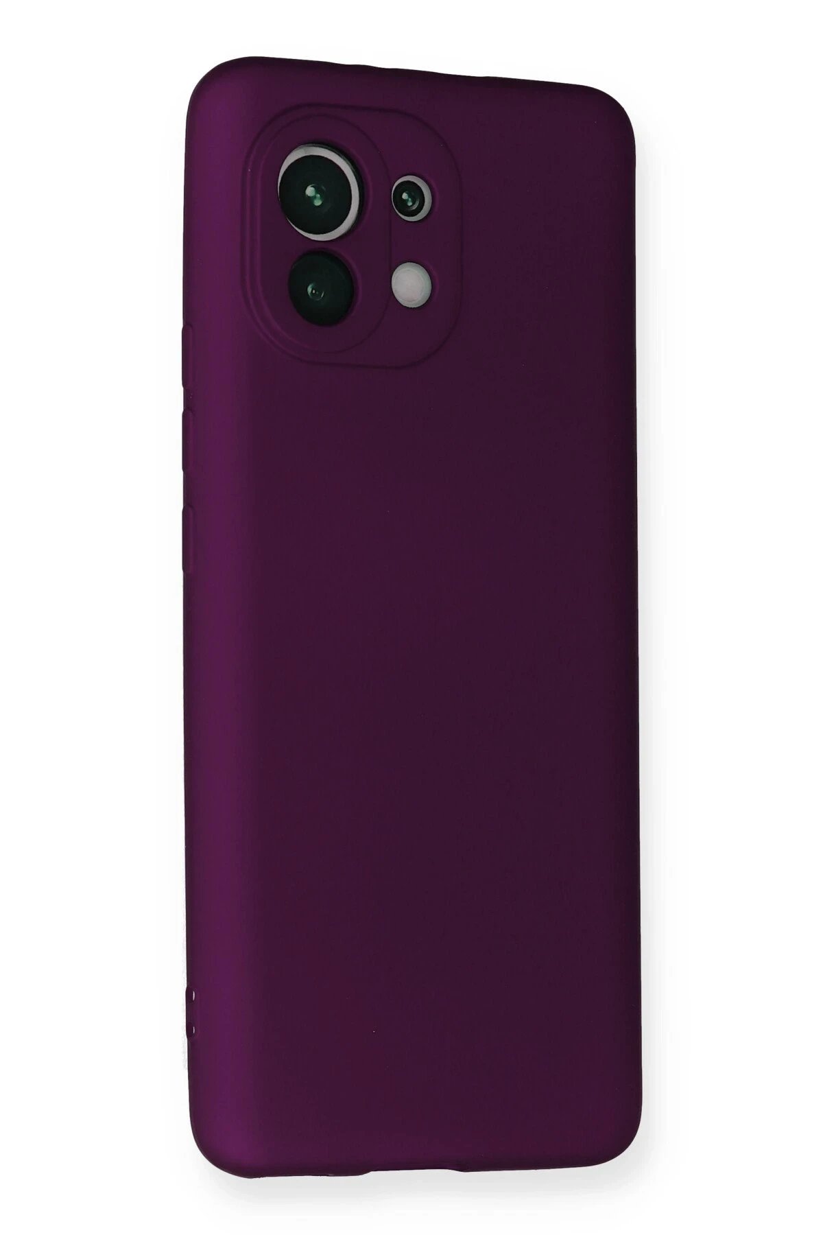 Newface Xiaomi Mi 11 Kılıf First Silikon - Mürdüm