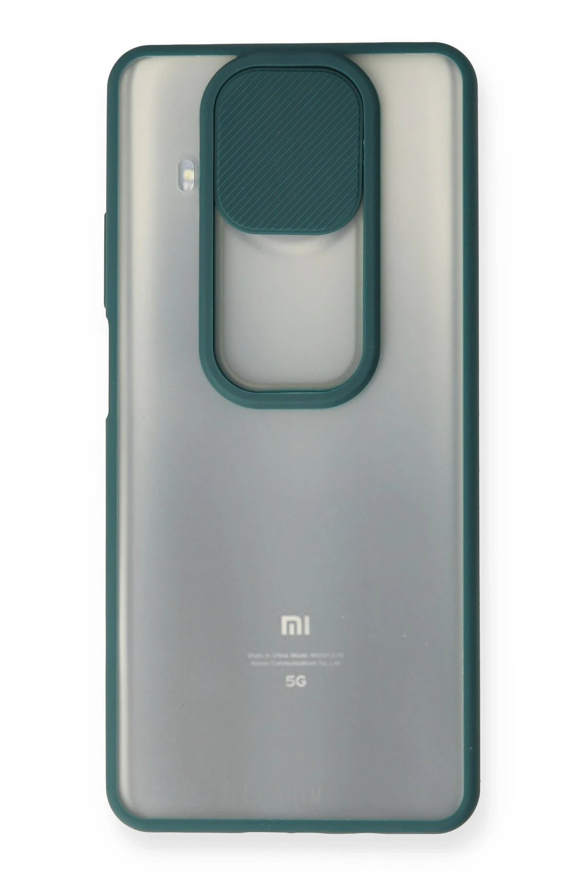 Newface Xiaomi Mi 10T Lite Kılıf Palm Buzlu Kamera Sürgülü Silikon - Yeşil