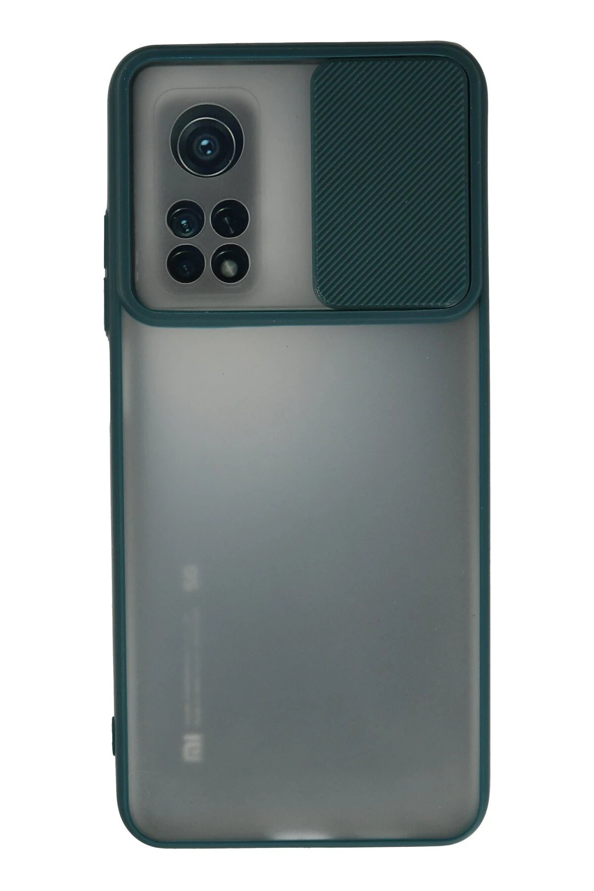 Newface Xiaomi Mi 10T Kılıf Palm Buzlu Kamera Sürgülü Silikon - Yeşil