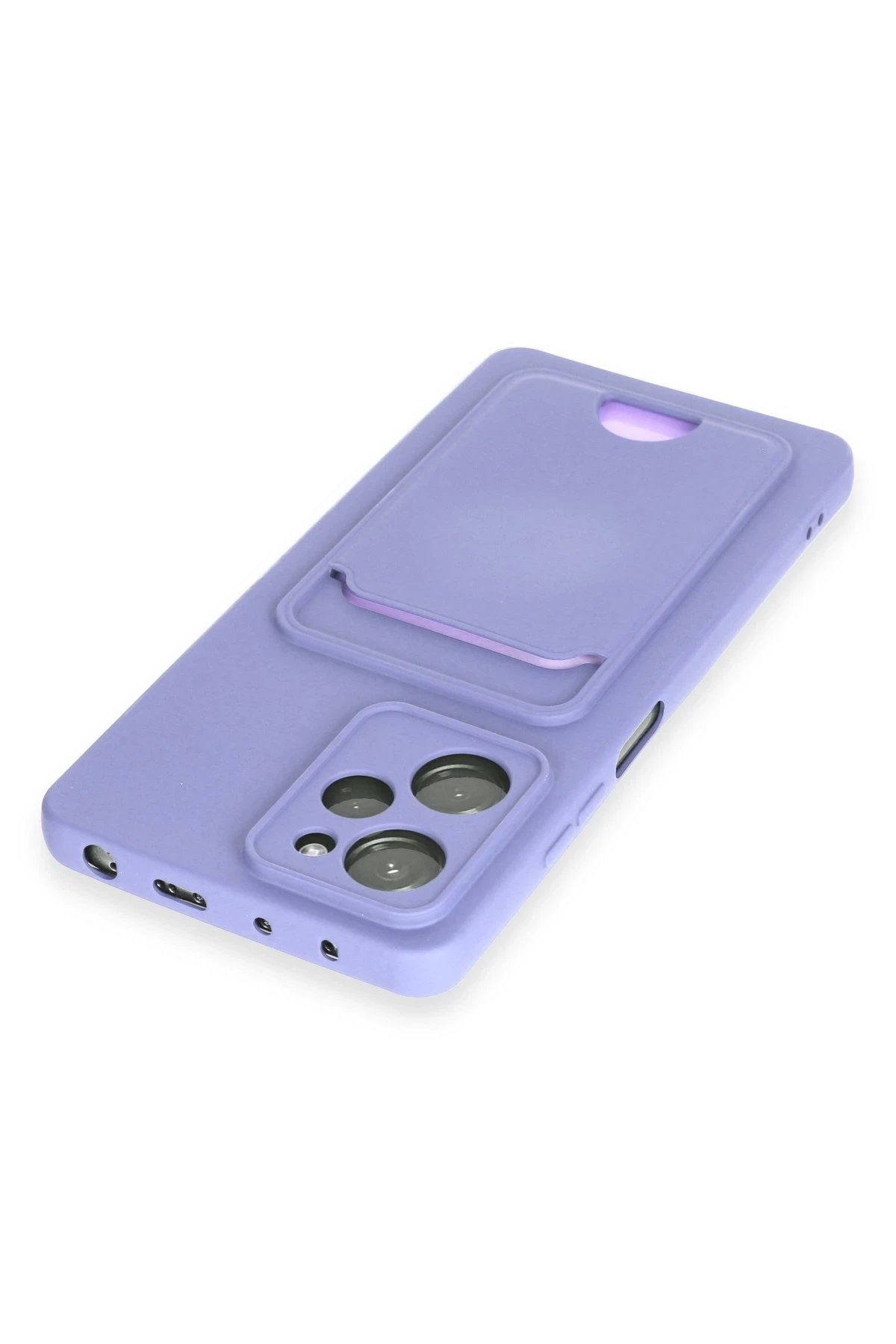 Newface Xiaomi Poco X5 Pro 5G Kılıf Kelvin Kartvizitli Silikon - Lila