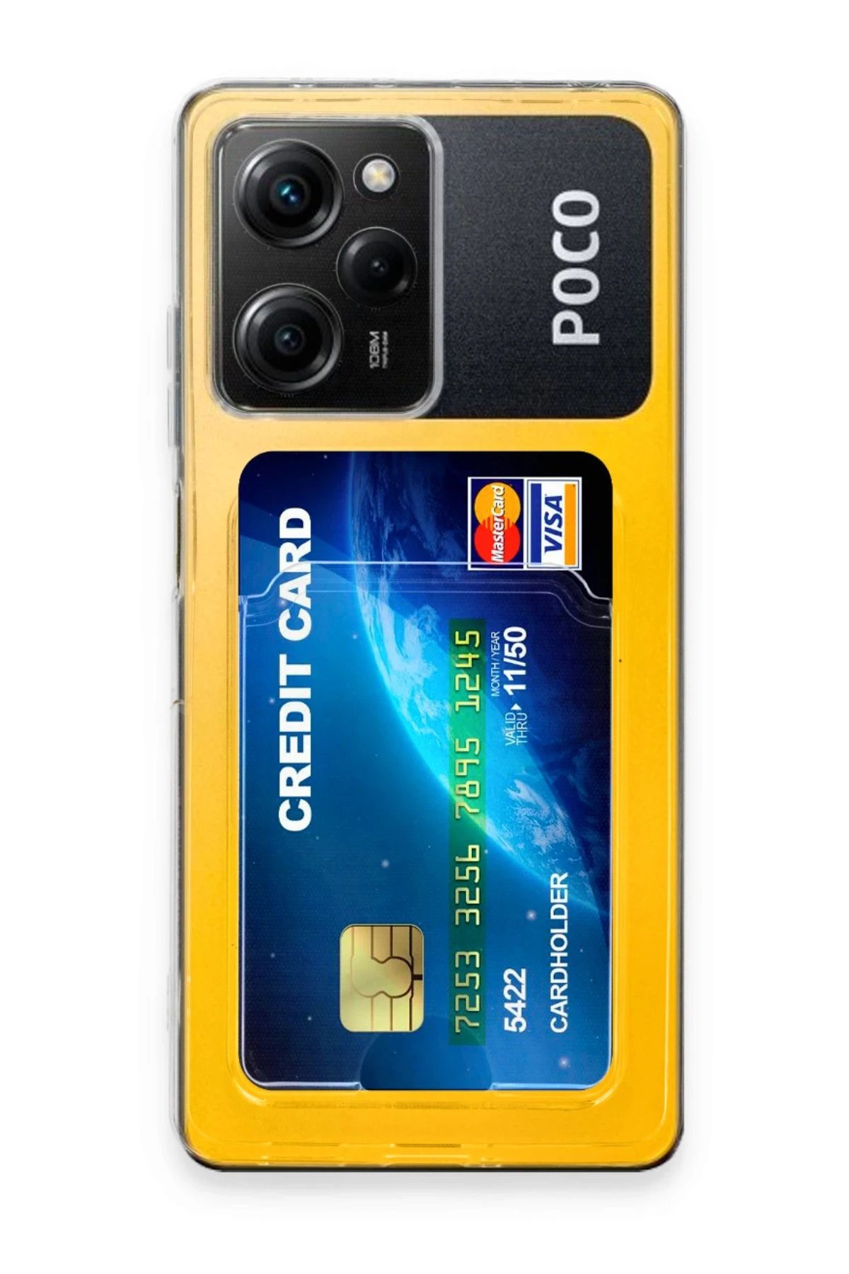 Newface Xiaomi Poco X5 Pro 5G Kılıf Kart Şeffaf Silikon - Şeffaf