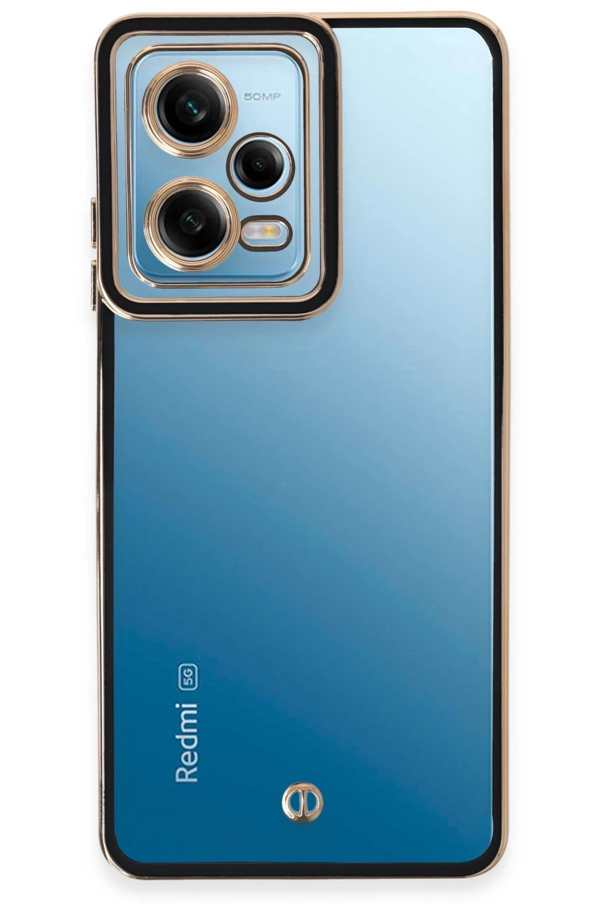 Newface Xiaomi Redmi Note 12 5G Kılıf Liva Lens Silikon - Siyah