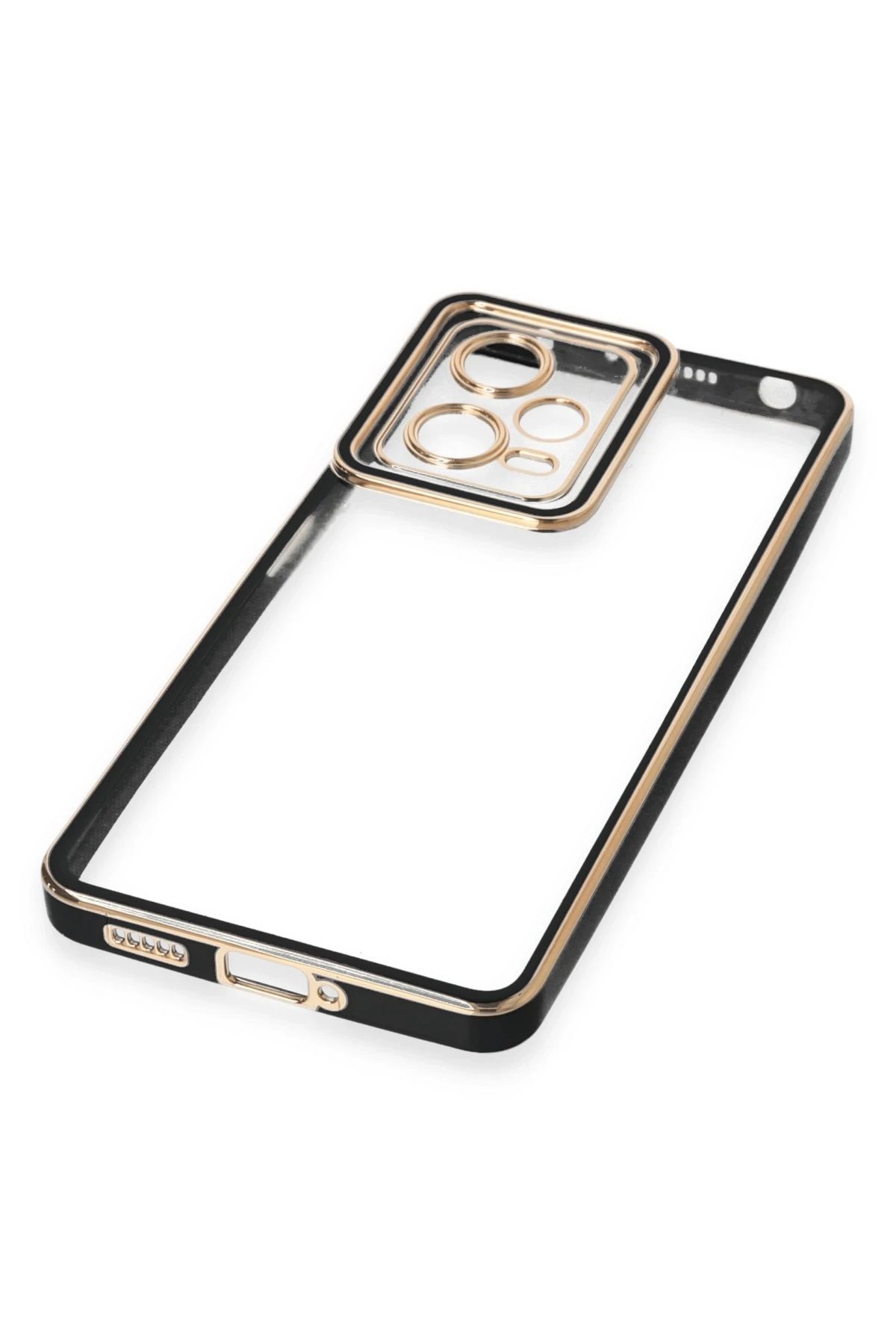 Newface Xiaomi Redmi Note 12 5G Kılıf Liva Lens Silikon - Siyah