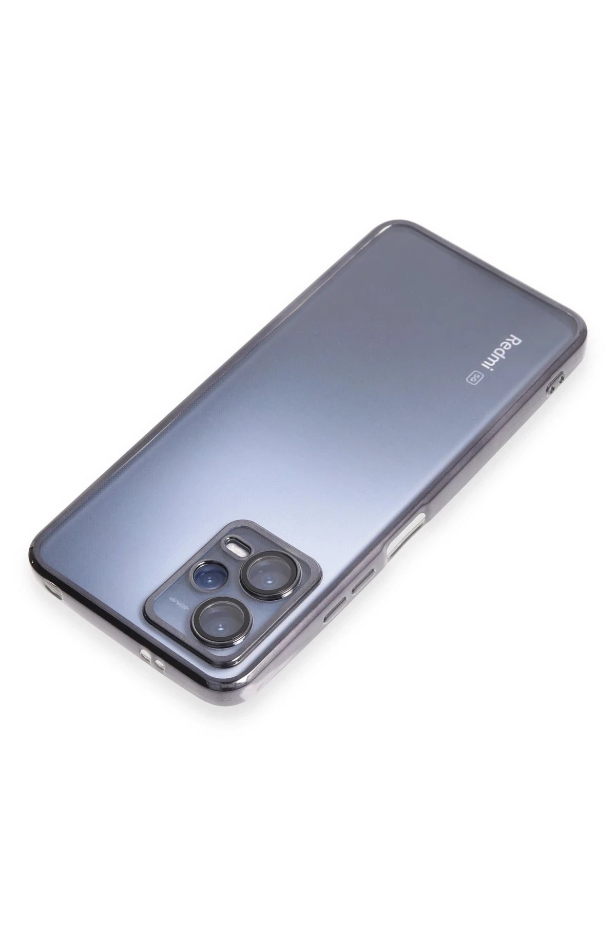 Newface Xiaomi Redmi Note 12 5G Kılıf Razer Lensli Silikon - Siyah