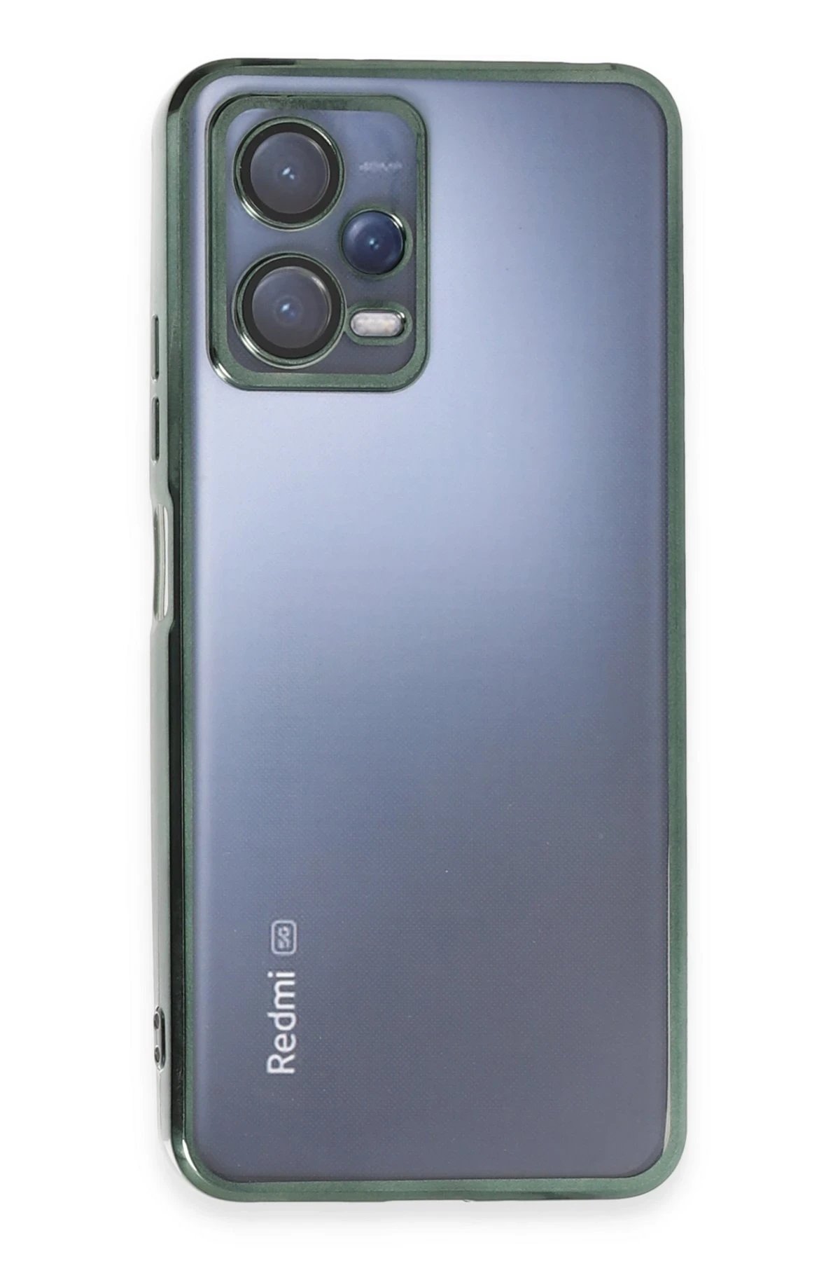 Newface Xiaomi Redmi Note 12 5G Kılıf Razer Lensli Silikon - Yeşil