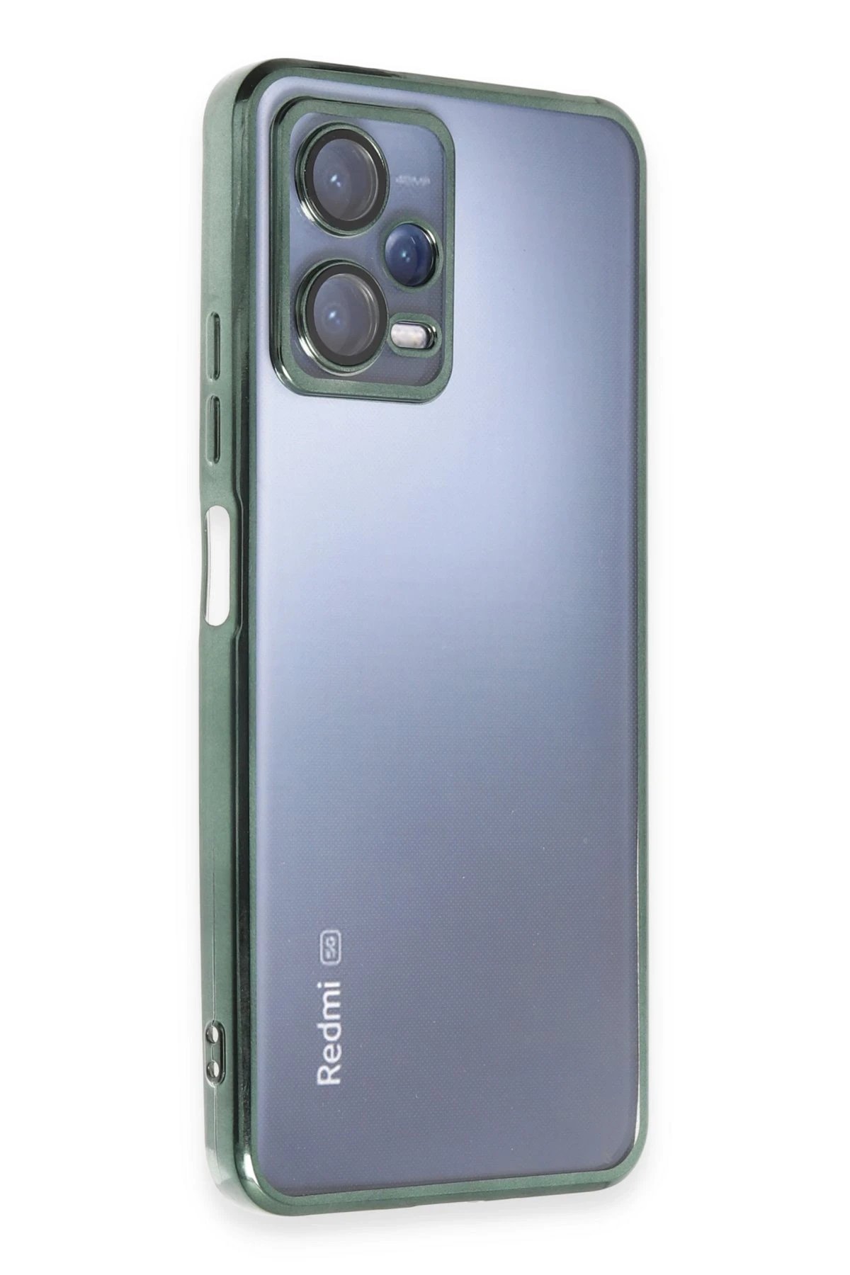 Newface Xiaomi Redmi Note 12 5G Kılıf Razer Lensli Silikon - Yeşil