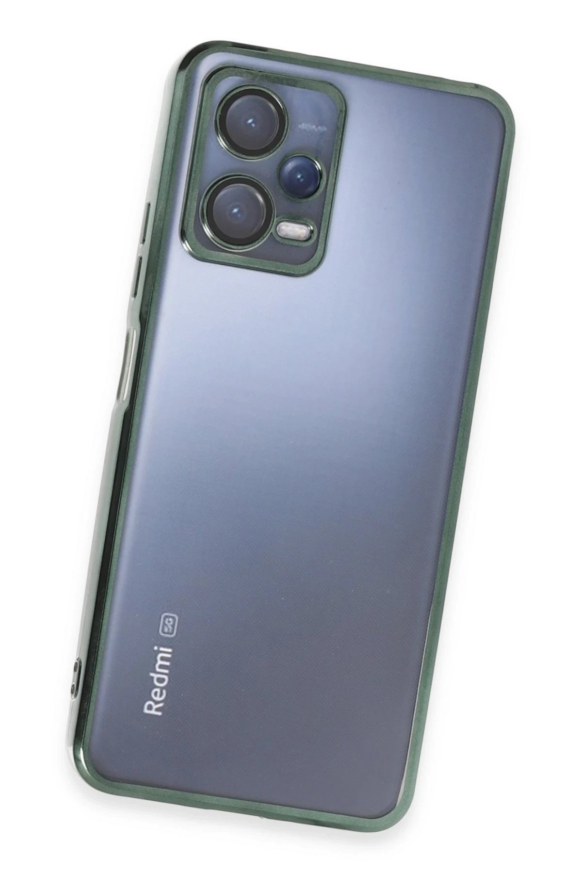 Newface Xiaomi Redmi Note 12 5G Kılıf Razer Lensli Silikon - Yeşil