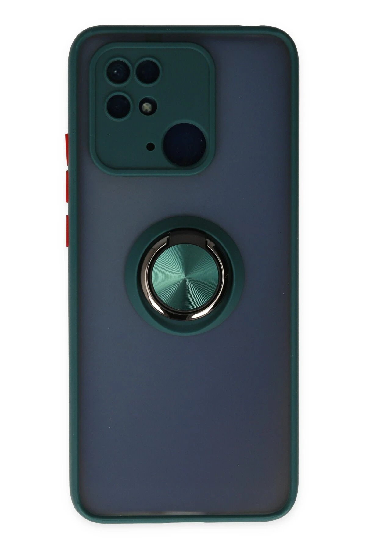 Newface Xiaomi Poco C40 Kılıf Montreal Yüzüklü Silikon Kapak - Yeşil