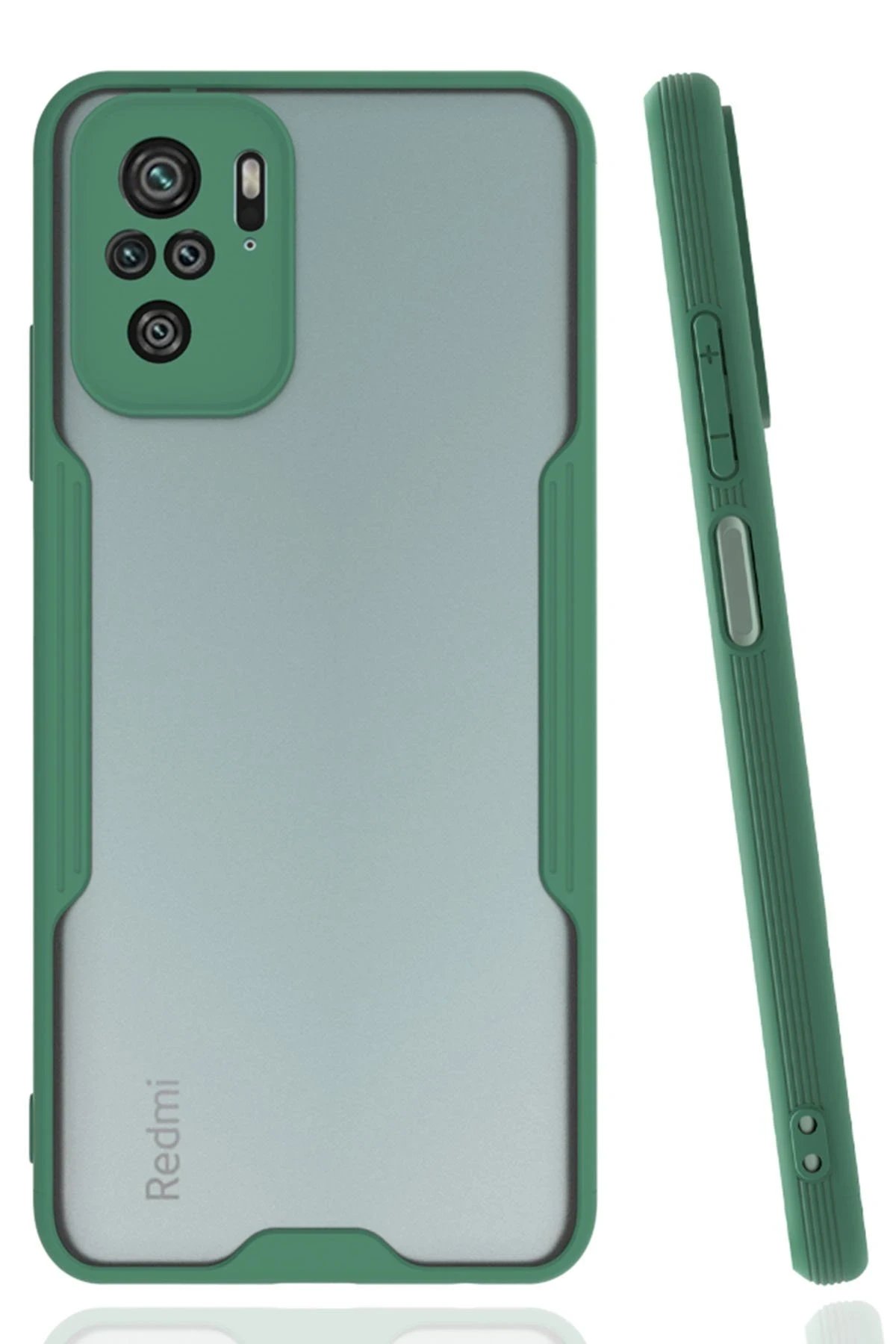 Newface Xiaomi Redmi Note 10 Kılıf Platin Silikon - Yeşil