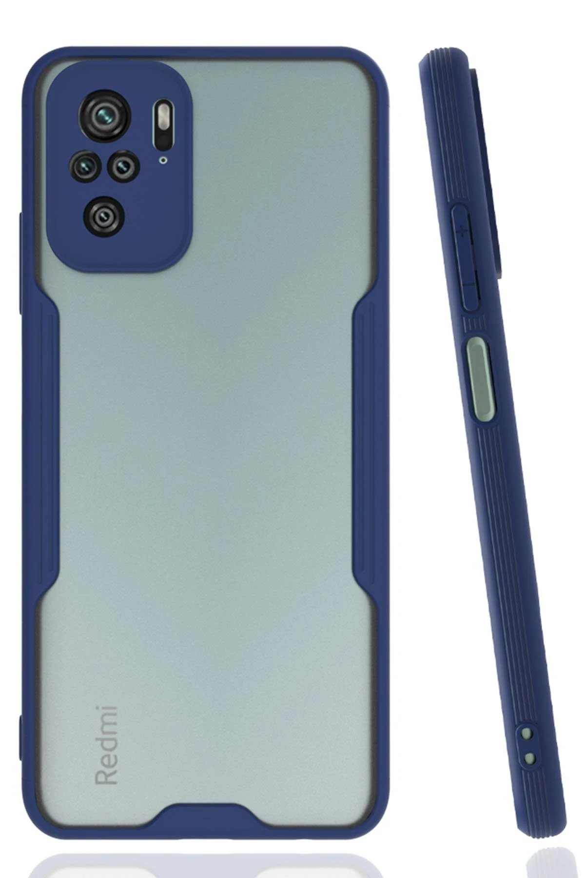 Newface Xiaomi Redmi Note 10 Kılıf Platin Silikon - Lacivert