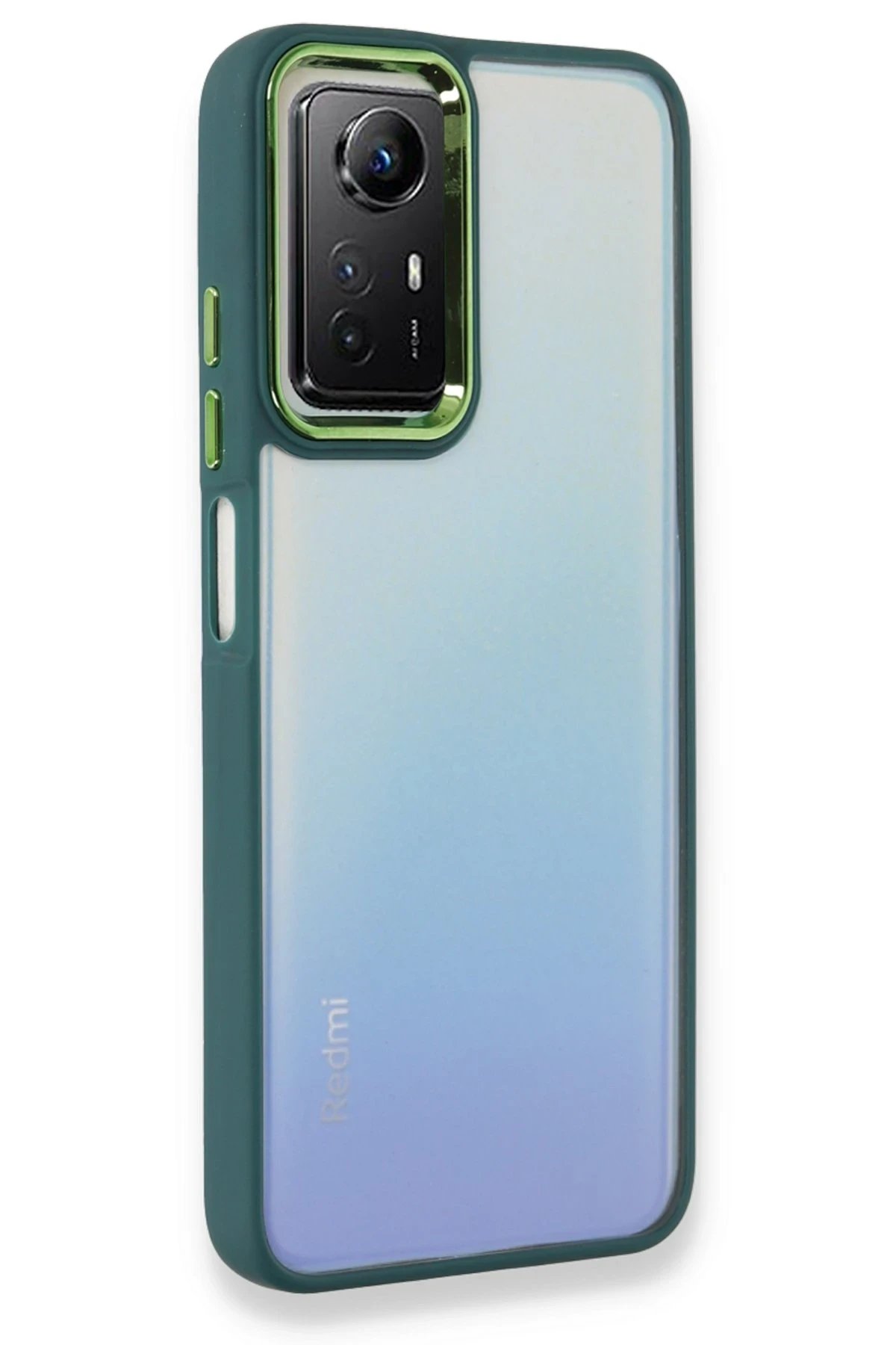 Newface Xiaomi Redmi Note 12S Kılıf Dora Kapak - Haki Yeşil