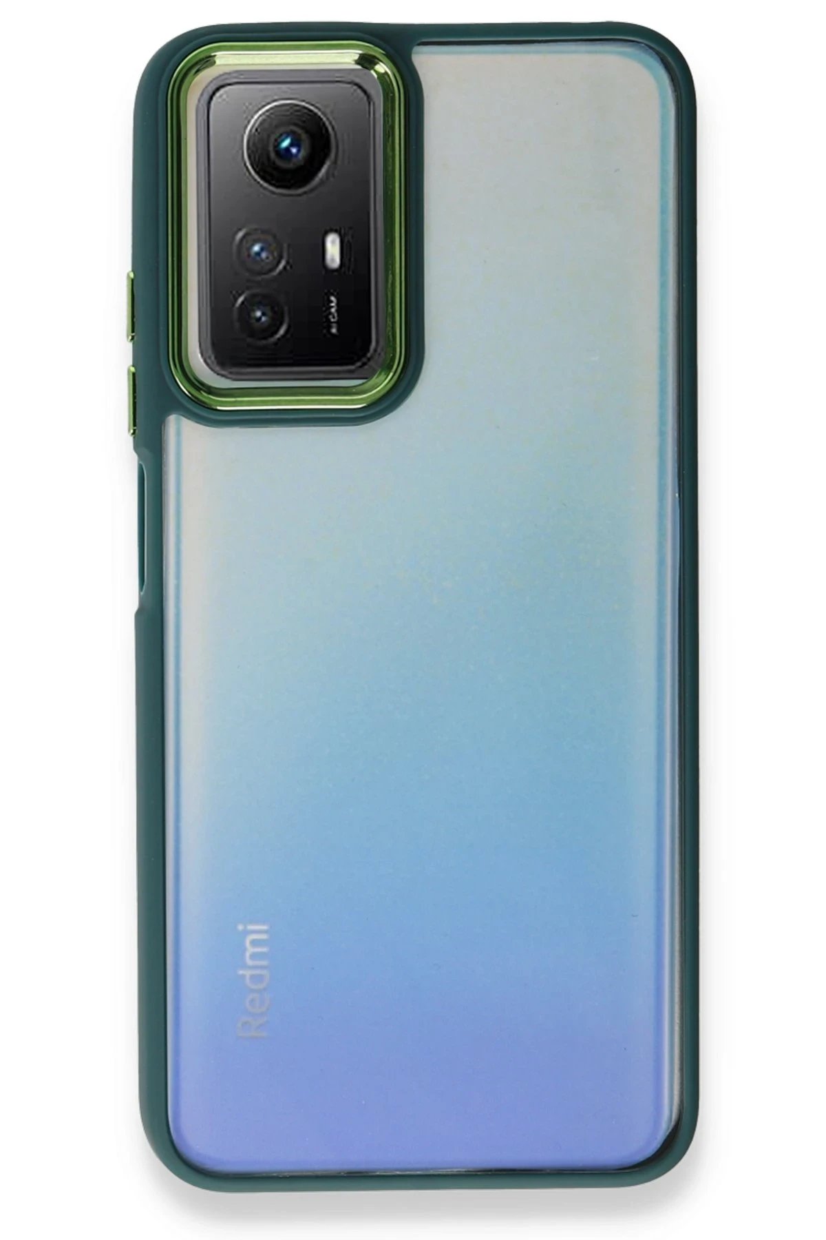 Newface Xiaomi Redmi Note 12S Kılıf Dora Kapak - Haki Yeşil