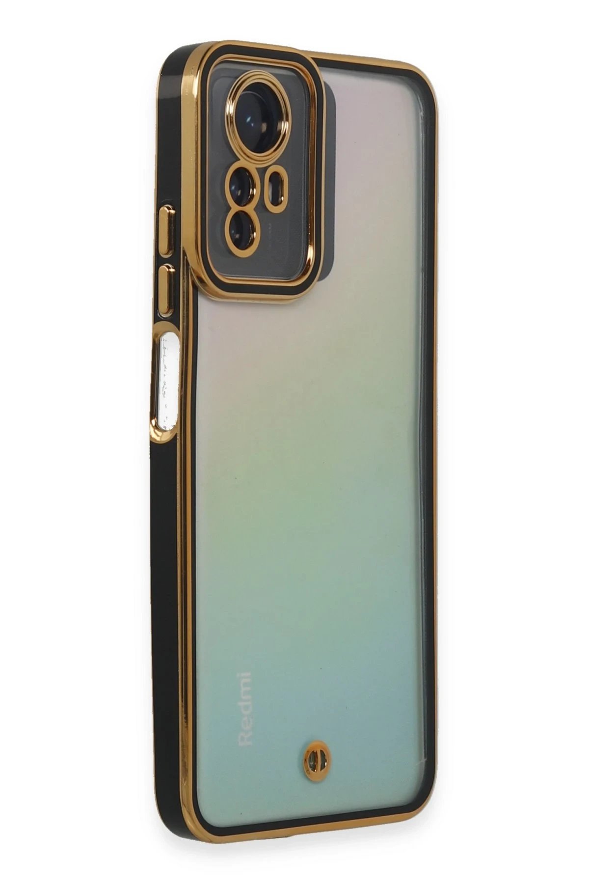 Newface Xiaomi Redmi Note 12S Kılıf Liva Lens Silikon - Siyah