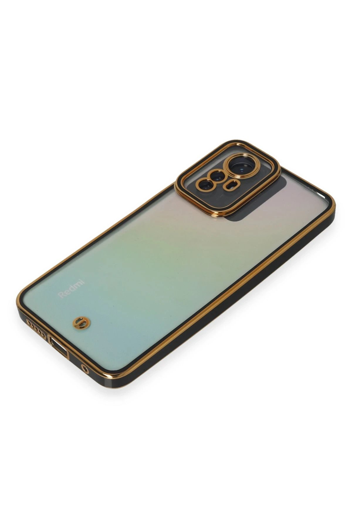 Newface Xiaomi Redmi Note 12S Kılıf Liva Lens Silikon - Siyah