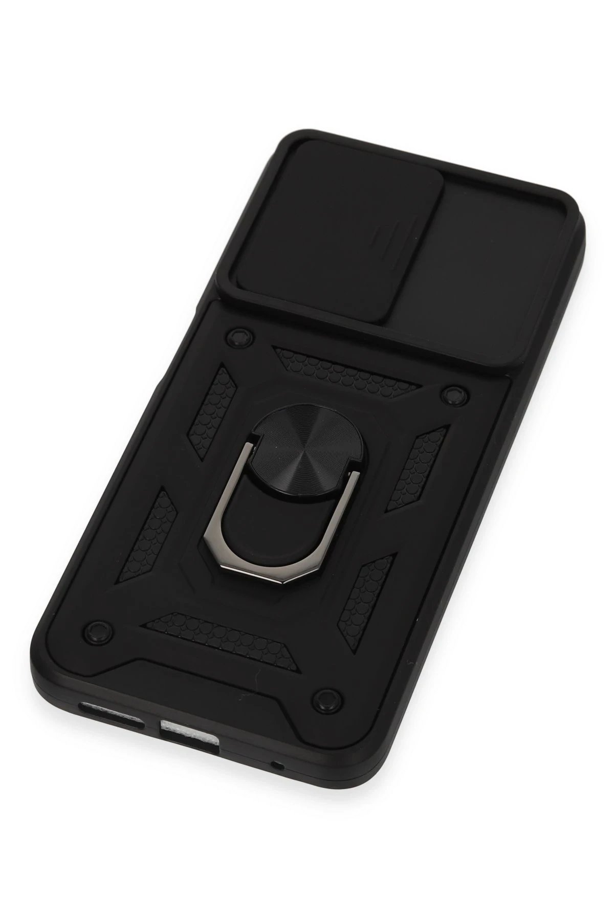 Newface Xiaomi Redmi Note 12S Kılıf Pars Lens Yüzüklü Silikon - Siyah